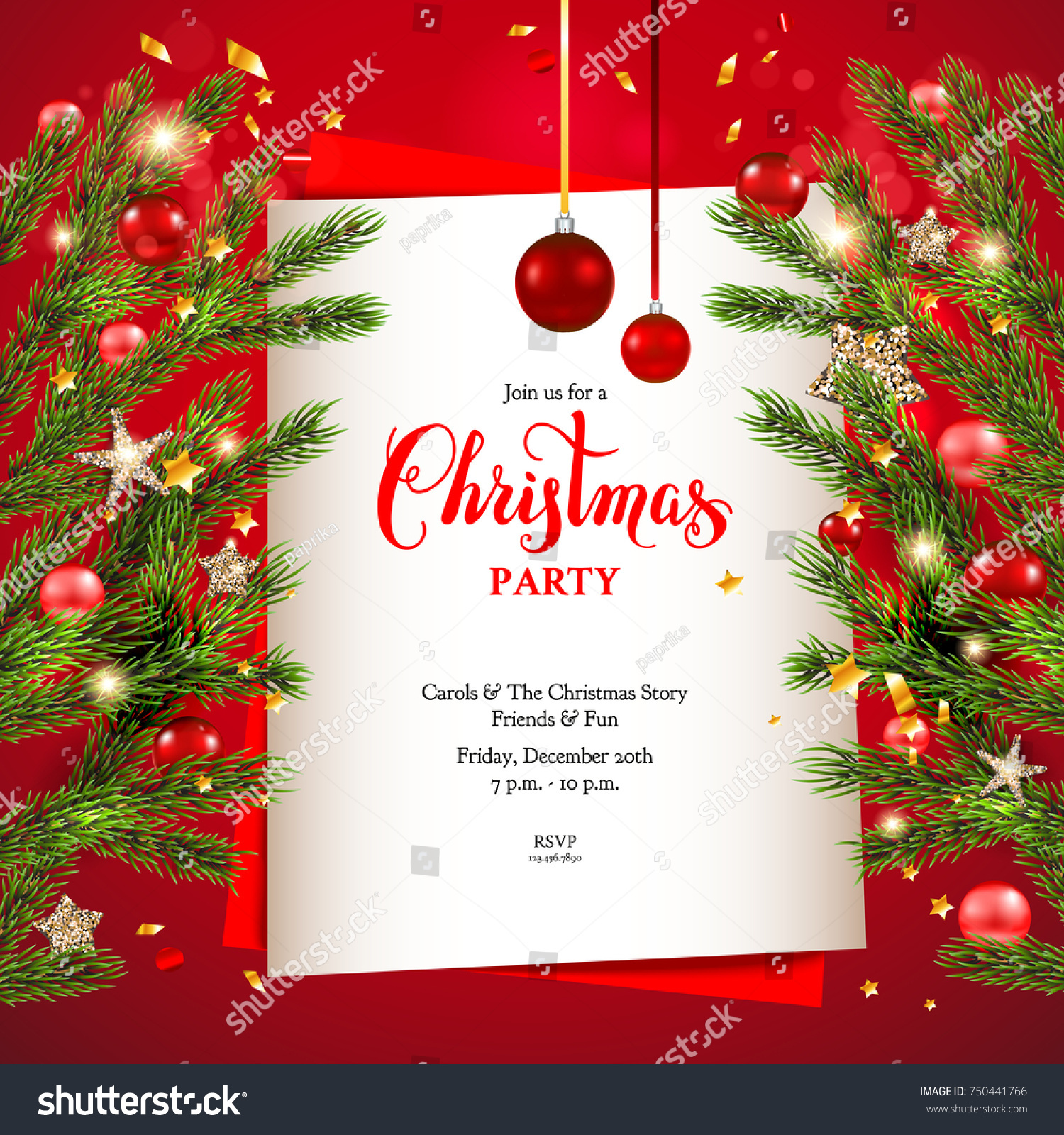 1,387,829 Christmas invitation Images, Stock Photos & Vectors ...