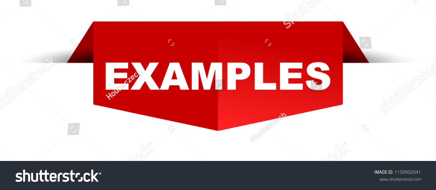 Red Banner Examples Stock Vector (Royalty Free) 1150002041