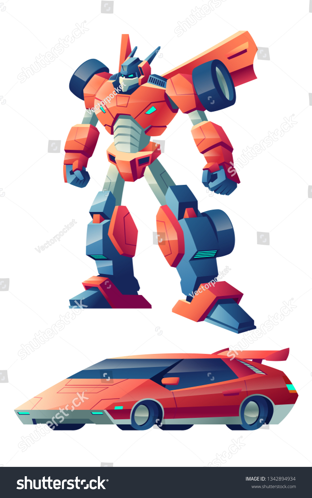 cartoon car transformer