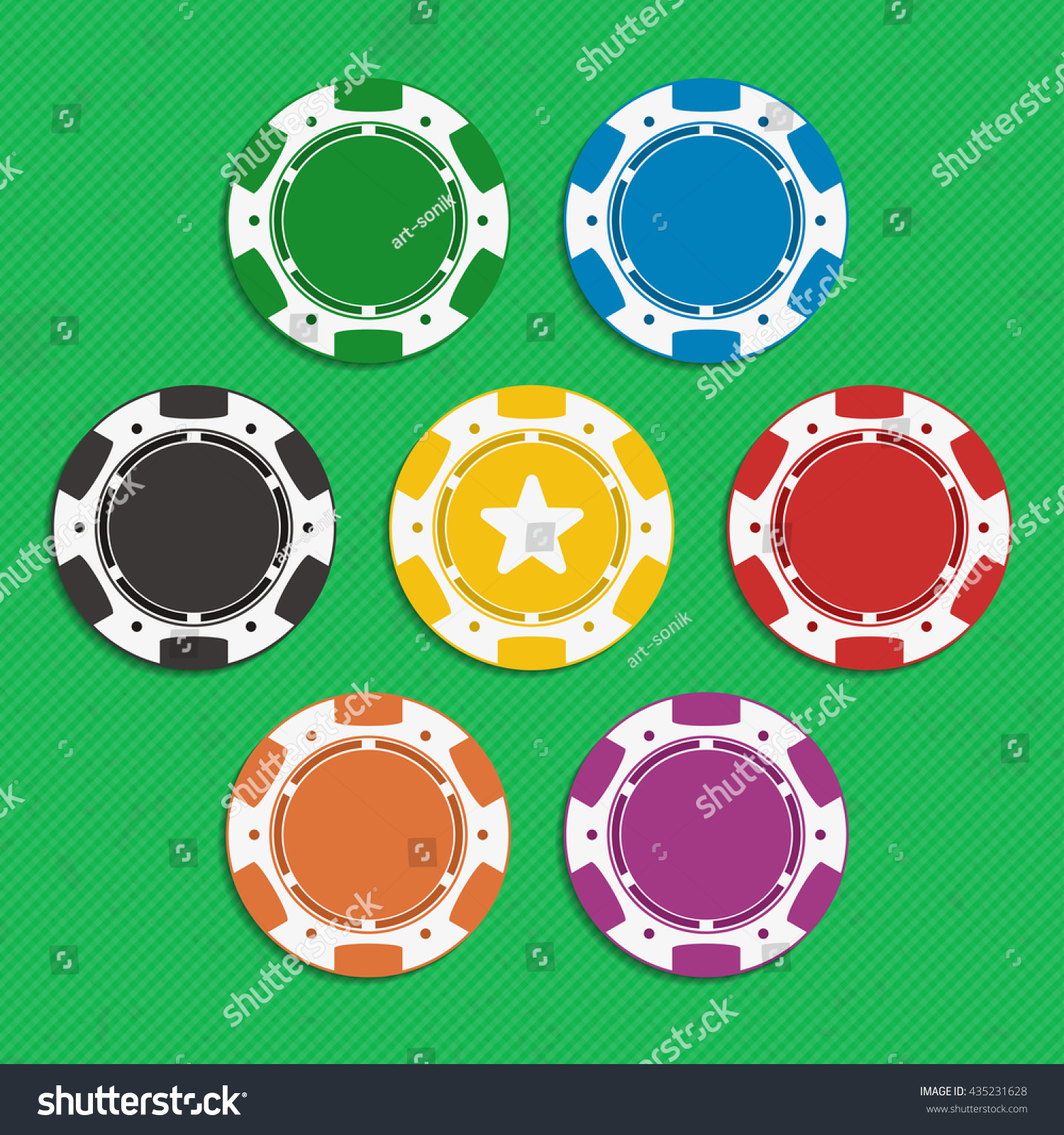 Blue poker chip worth