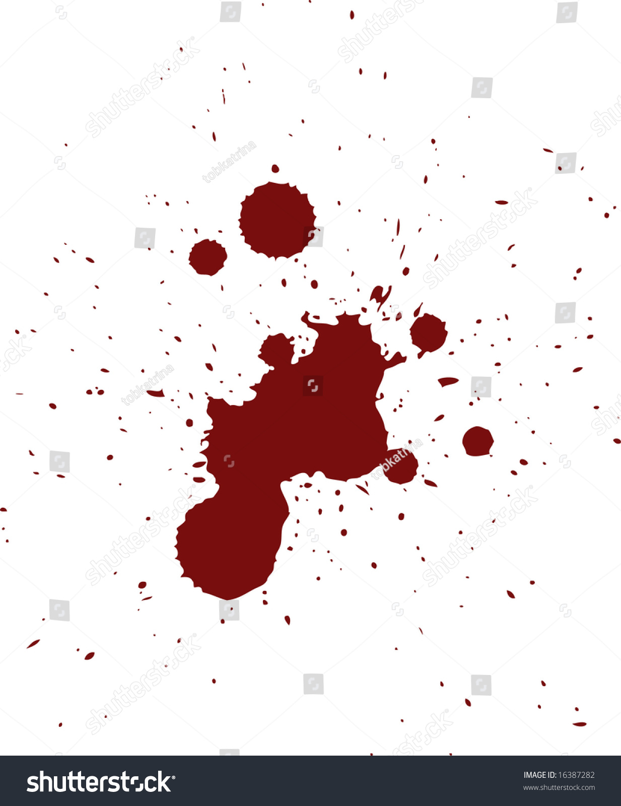 Red Blood Spatter Pattern In Vector Format - 16387282 : Shutterstock