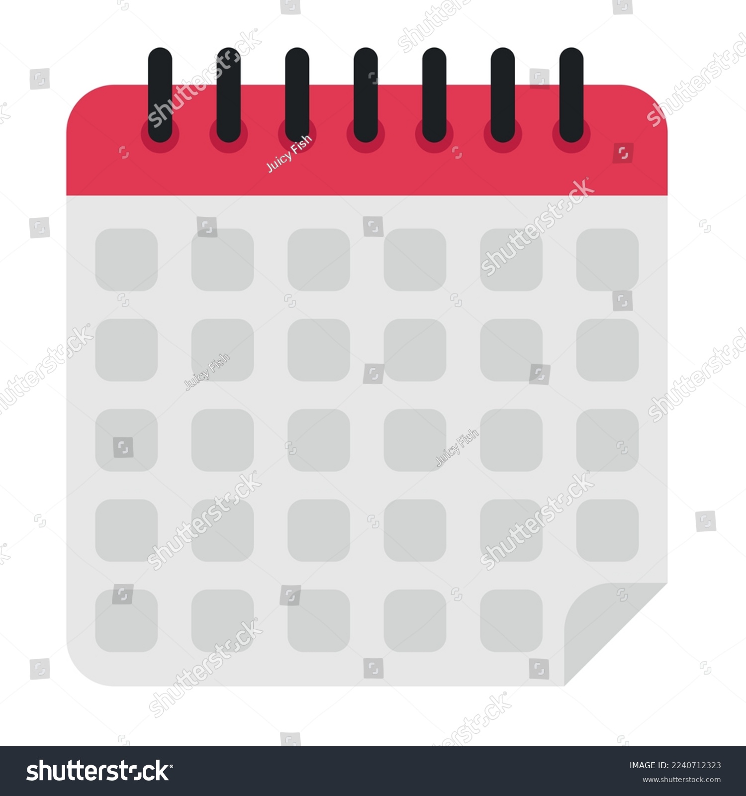 SVG of Red Calendar On White Background Vectorart svg