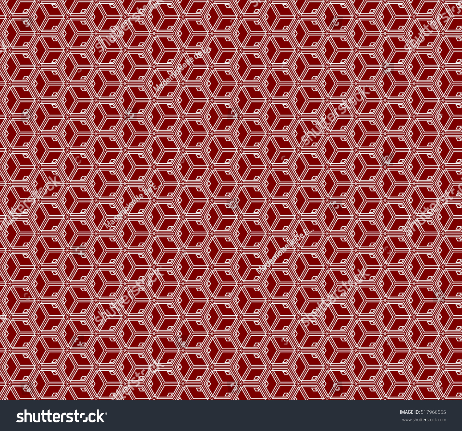 Red Cube Seamless Texture Illusion Vector Stock Vector (Royalty Free ...