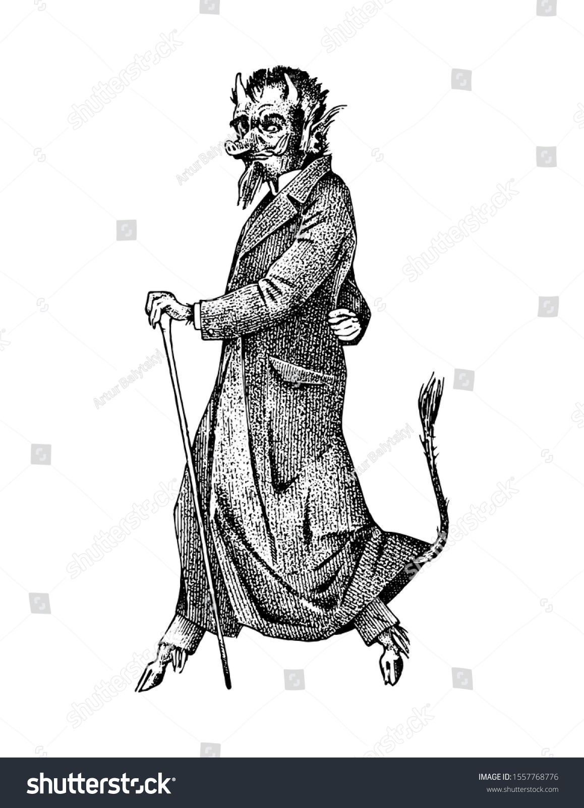 Devil engraved Images, Stock Photos & Vectors | Shutterstock