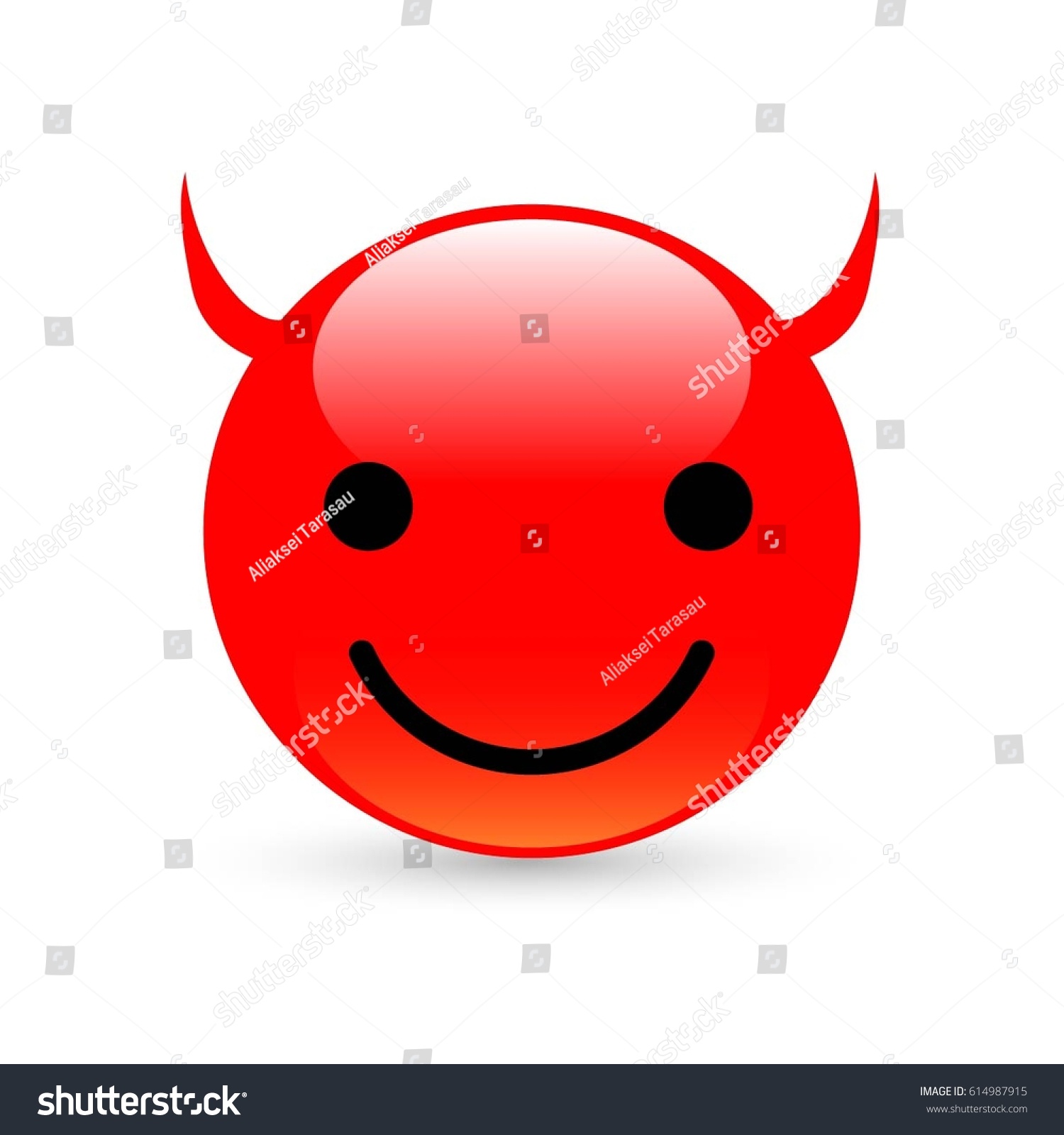 red devil smile emoticon