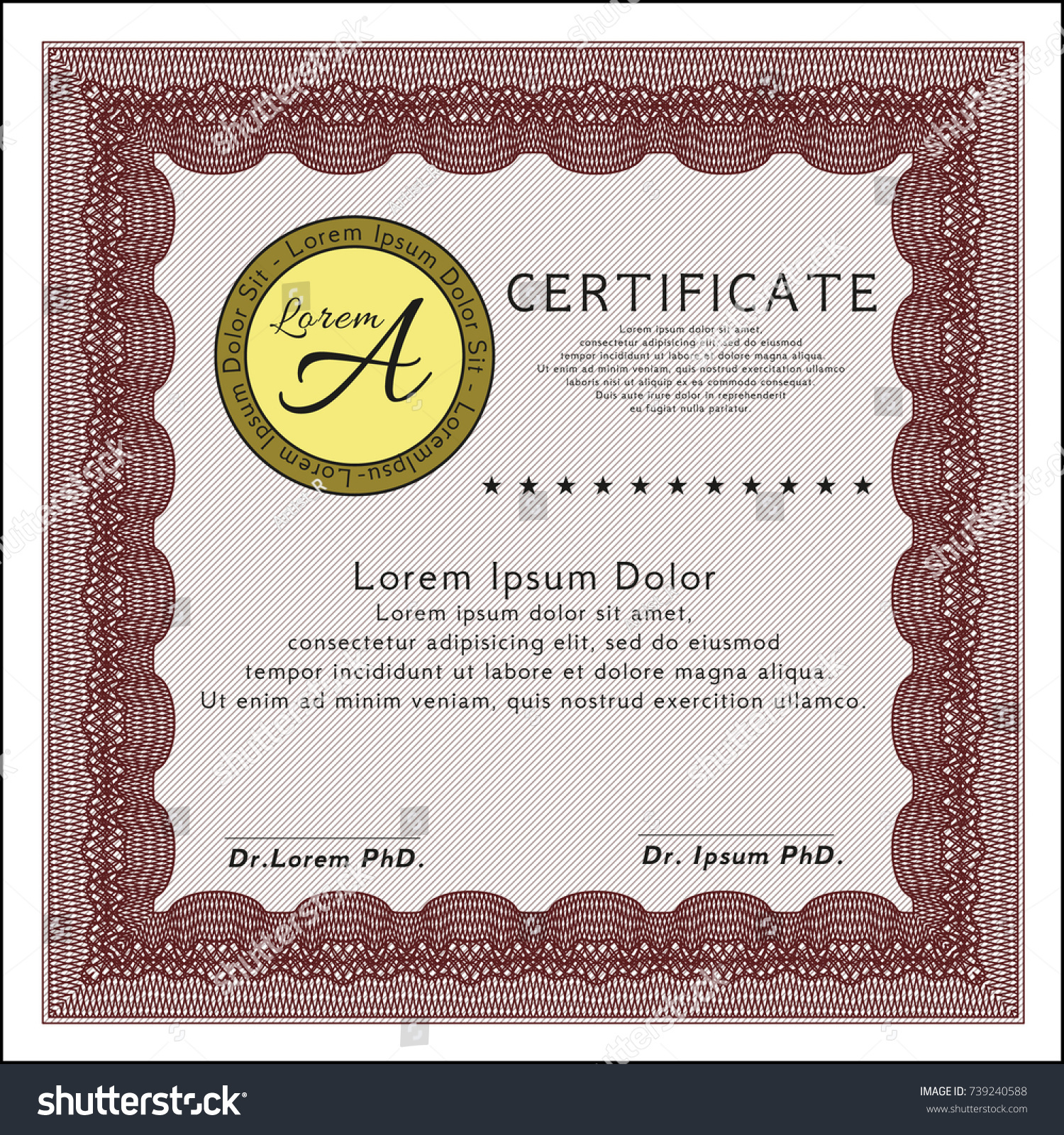 red diploma template certificate template superior stock vector phd diploma template