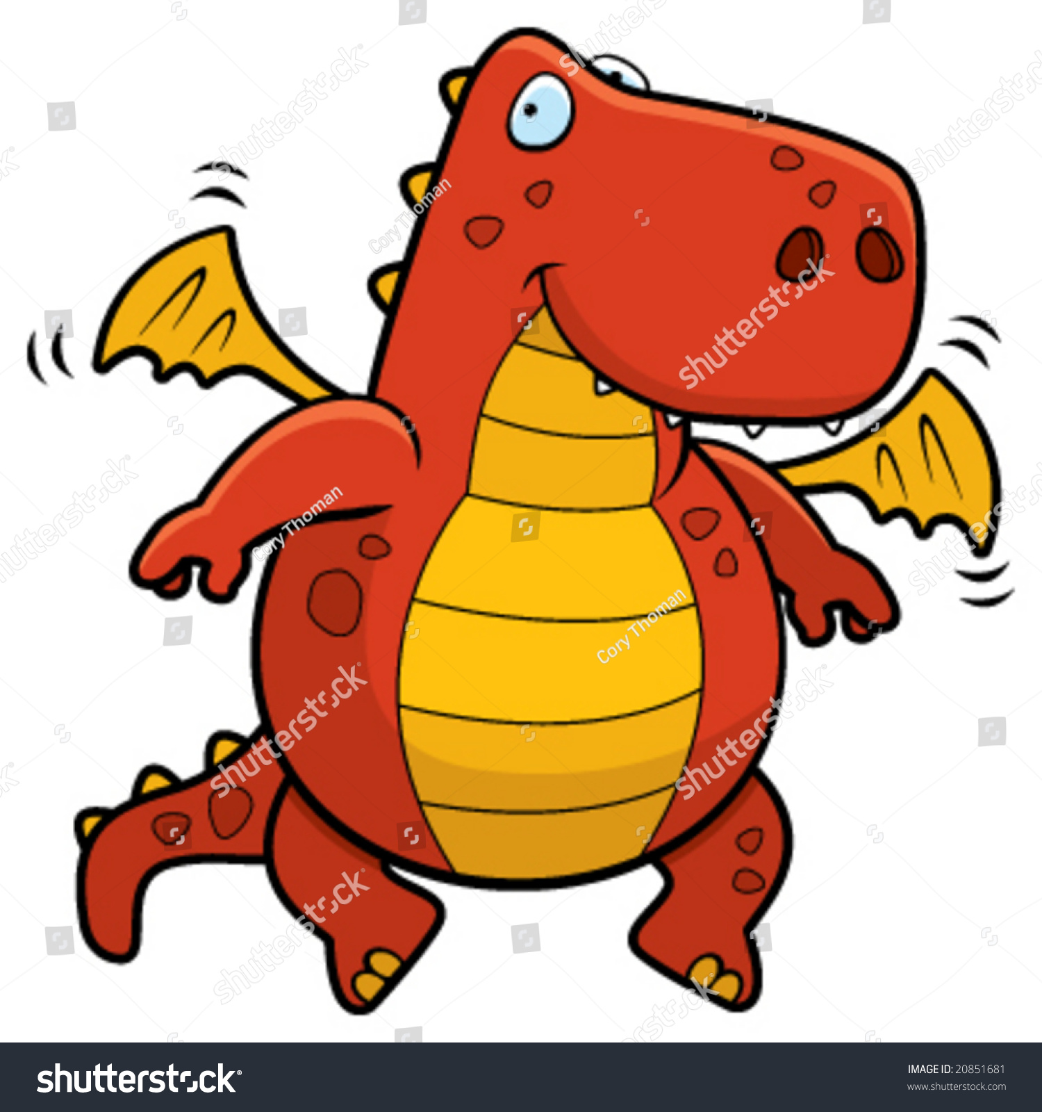 Red Dragon Stock Vector Illustration 20851681 : Shutterstock