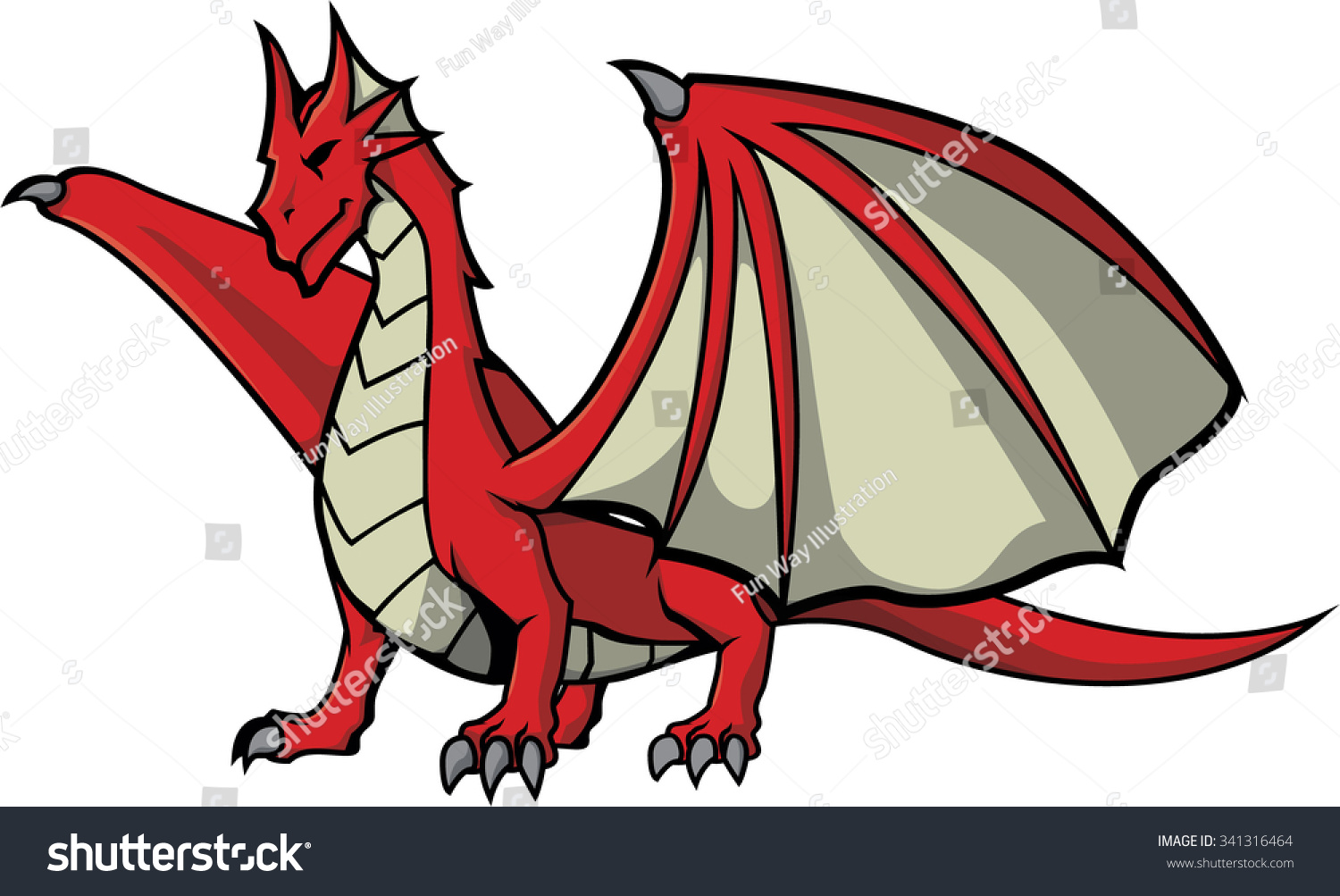 Cartoon red dragon Images, Stock Photos & Vectors | Shutterstock