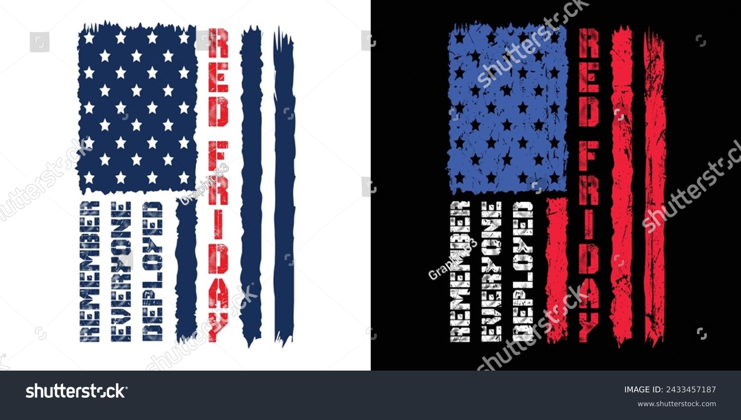 SVG of Red Friday Remember Everyone Deployed. American Distressed Flag Vector. For Print T Shirt Poster Banner Design Illustration. svg