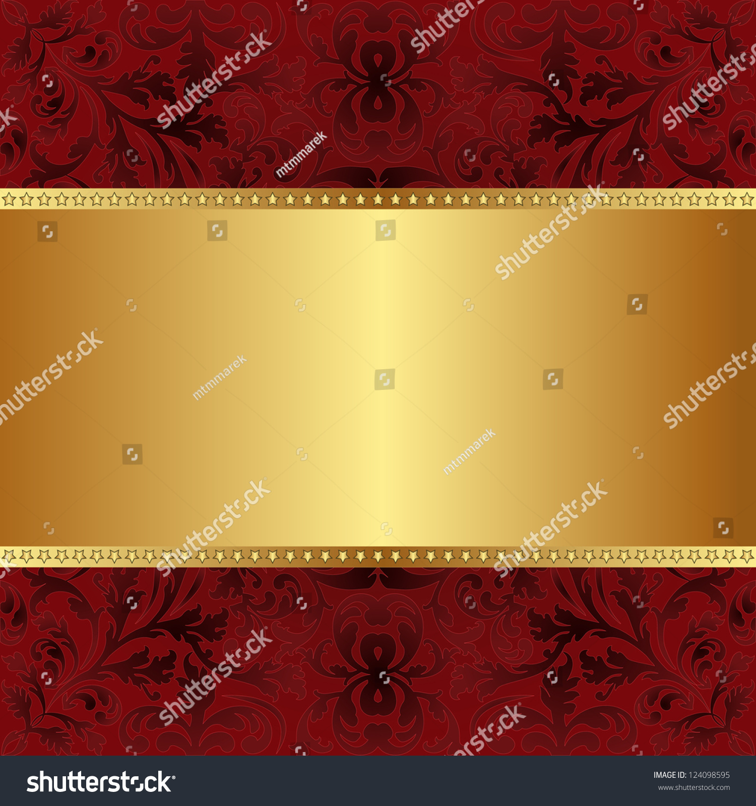 Red Gold Background Copy Space Stock Vector (Royalty Free) 124098595 ...