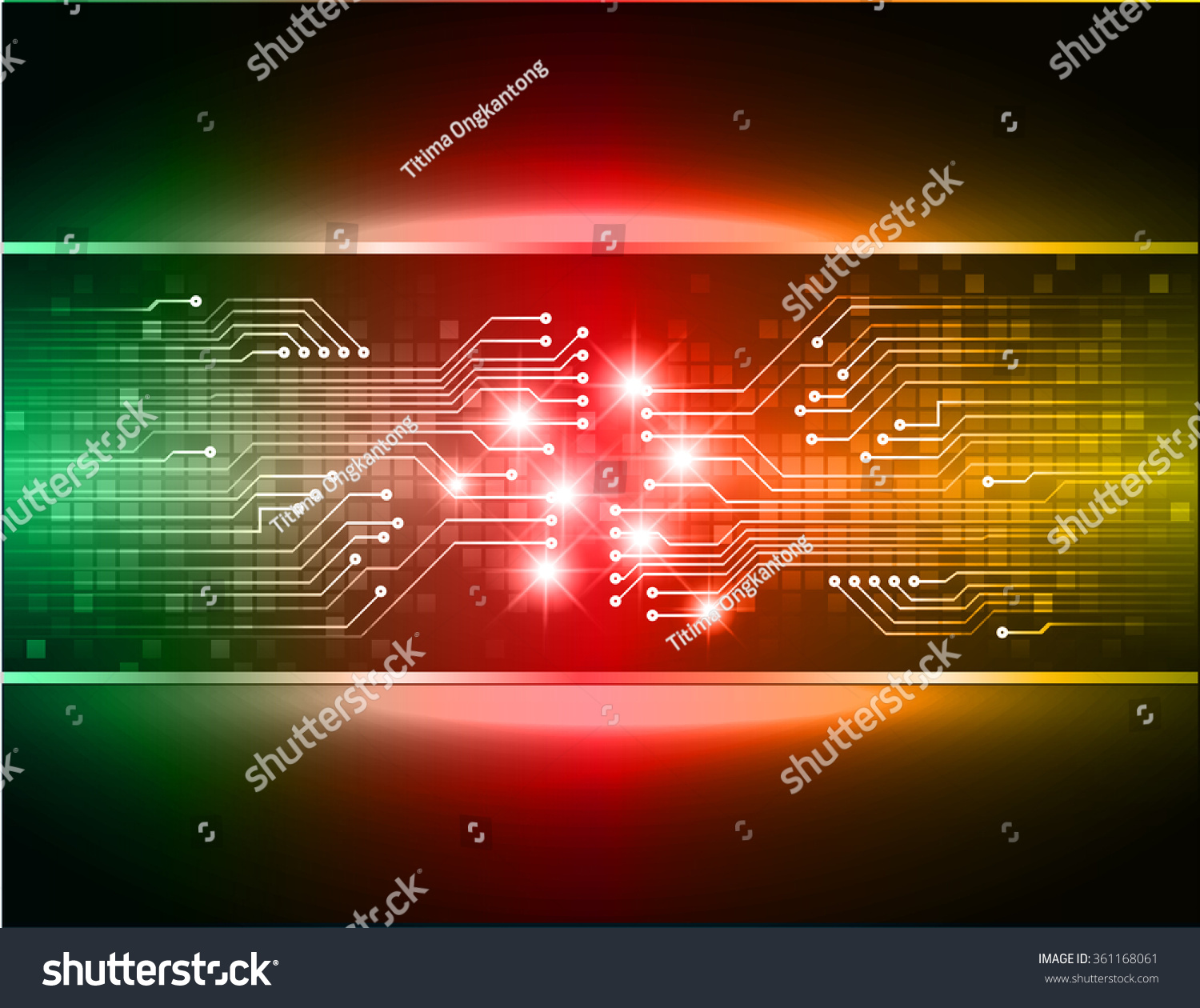 Red Green Yellow Light Abstract Technology Stock Vector Royalty Free