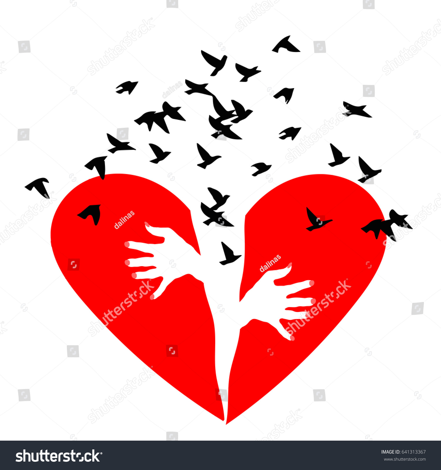 1,742 Broken heart wings Images, Stock Photos & Vectors | Shutterstock