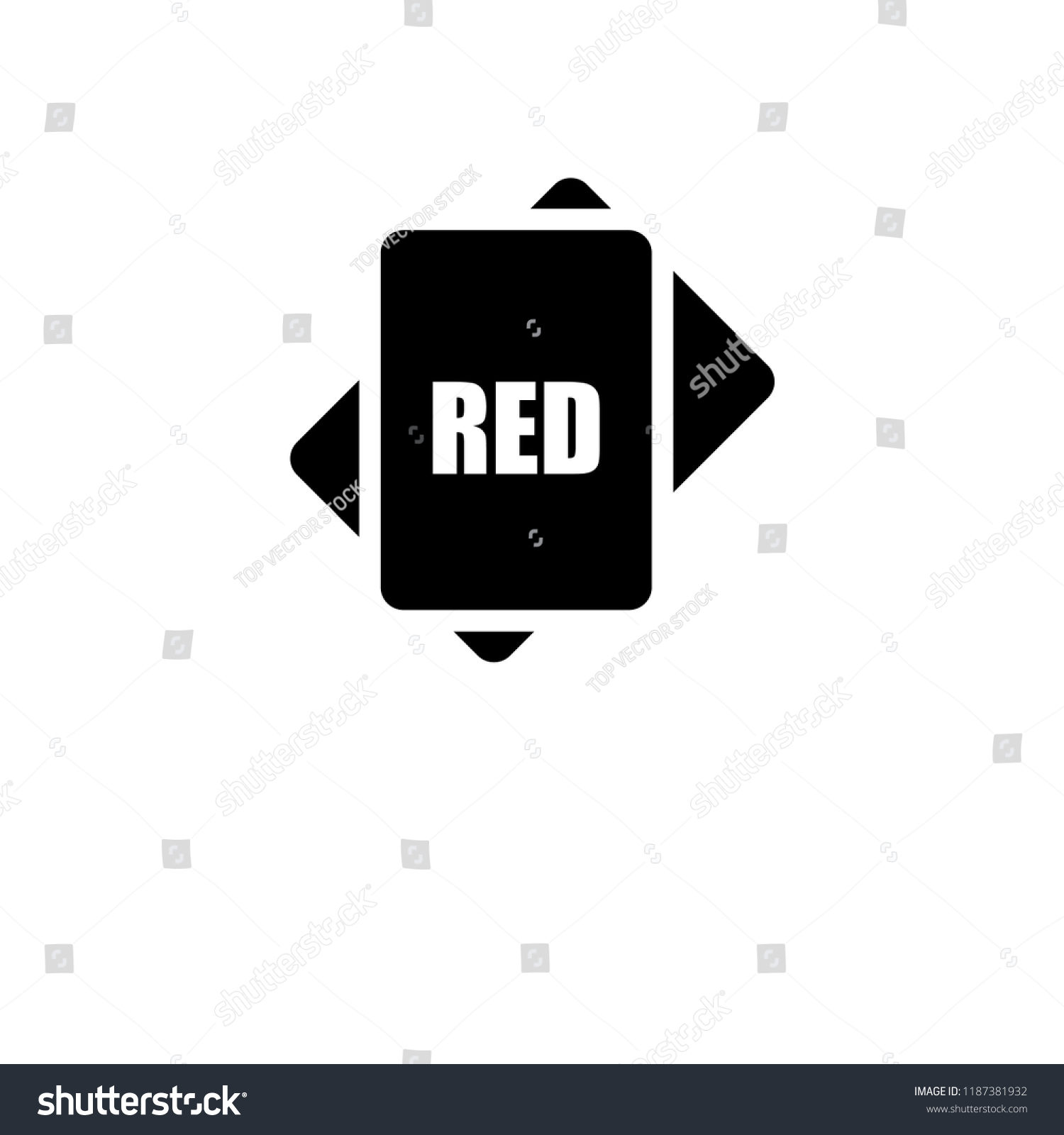 SVG of Red icon vector isolated on white background, logo concept of Red sign on transparent background, filled black symbol svg
