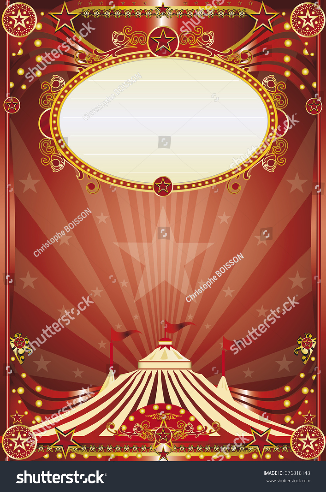 Red Magic Circus Background. A Beautiful Circus Poster For Your ...