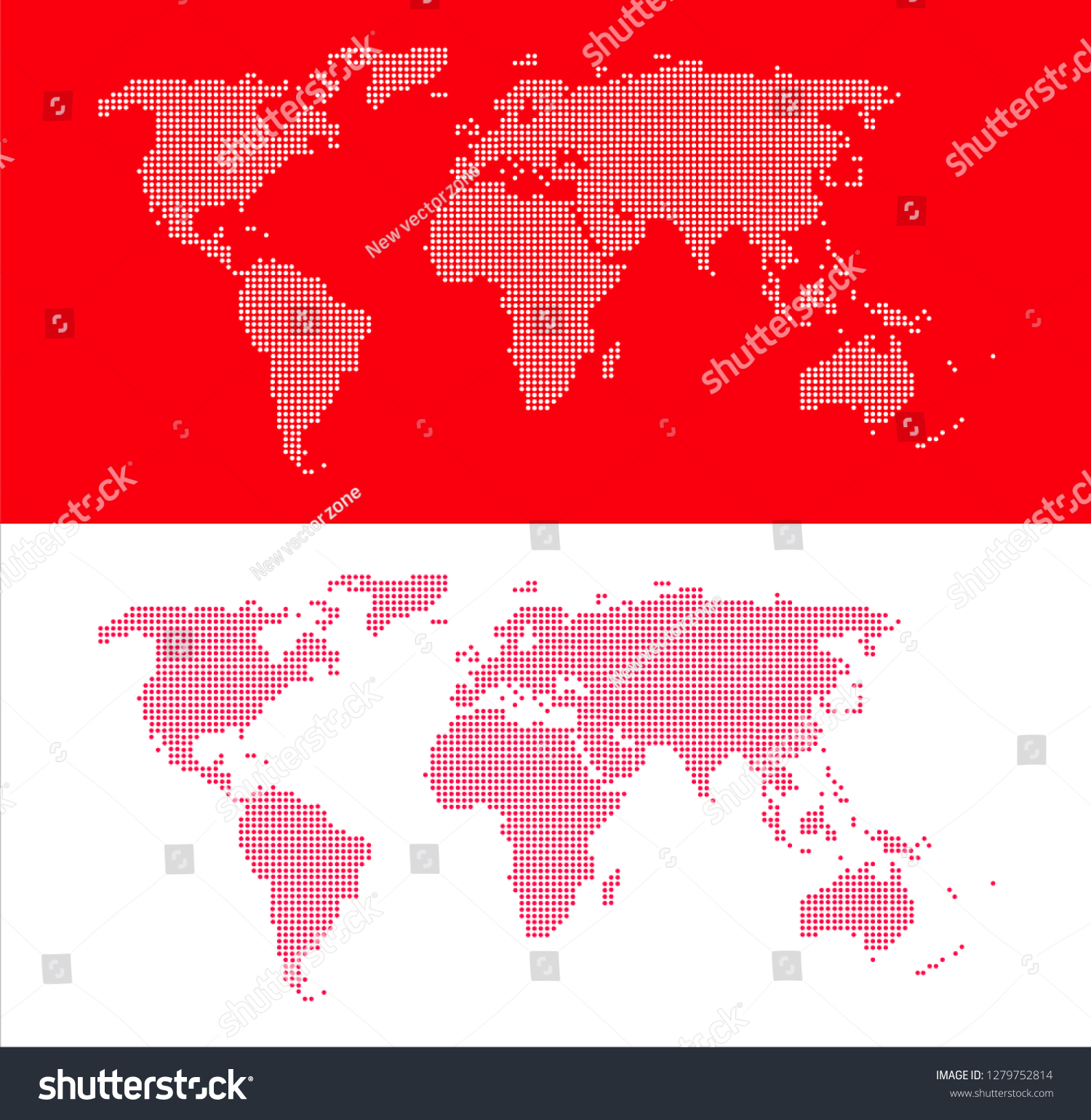 Red Map Dot Vector Stock Vector (Royalty Free) 1279752814 | Shutterstock
