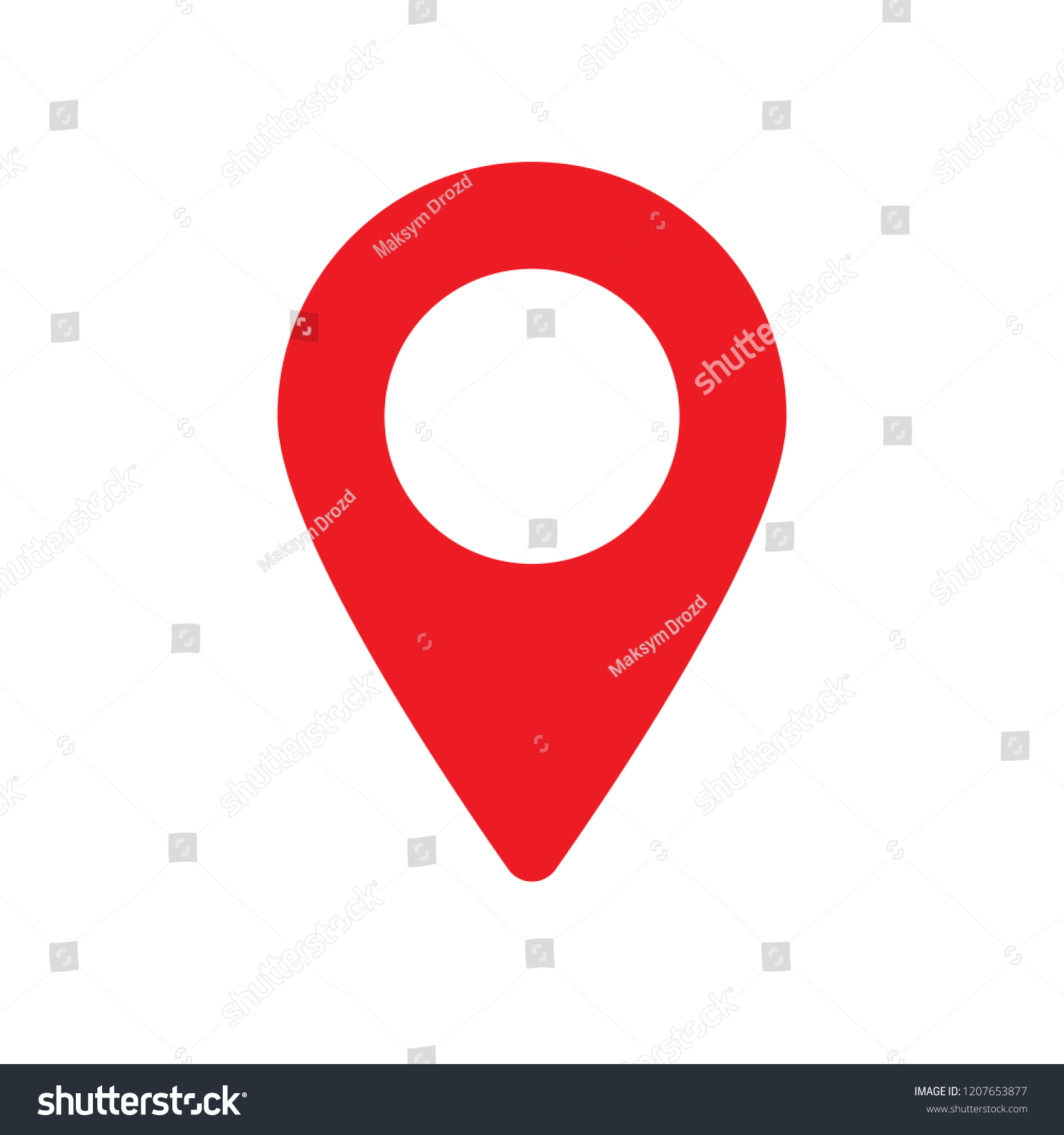 赤い地図のピン ロケーションマップのアイコン 位置ピン ピンのアイコンのベクター画像 のベクター画像素材 ロイヤリティフリー