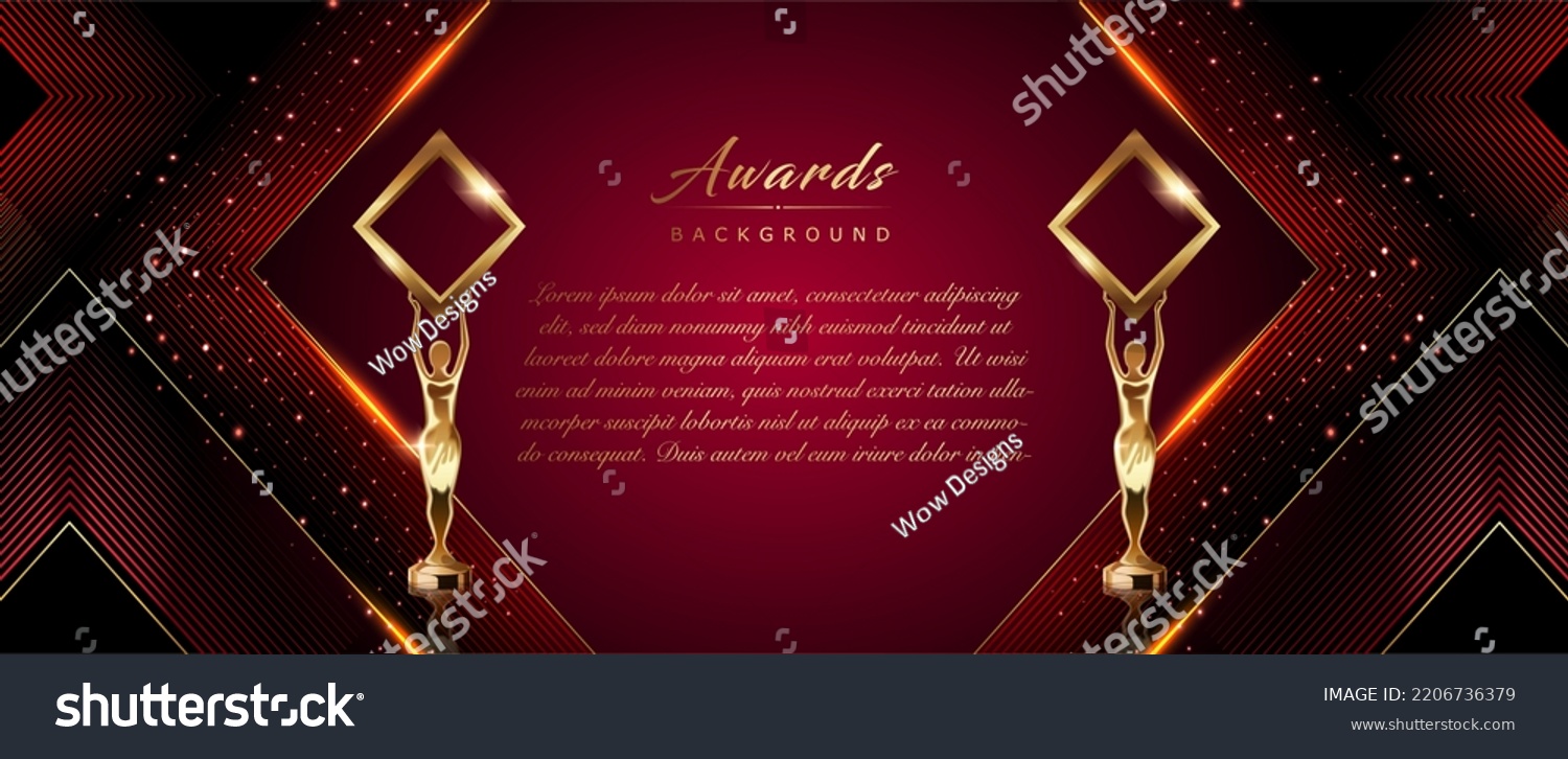SVG of Red Maroon Golden Diamond Frame Shine Dotted Award Background. Trophy on Luxury Background. Modern Abstract Design Template. LED Visual Motion Graphics. Wedding Invitation Poster. Certificate Design. svg