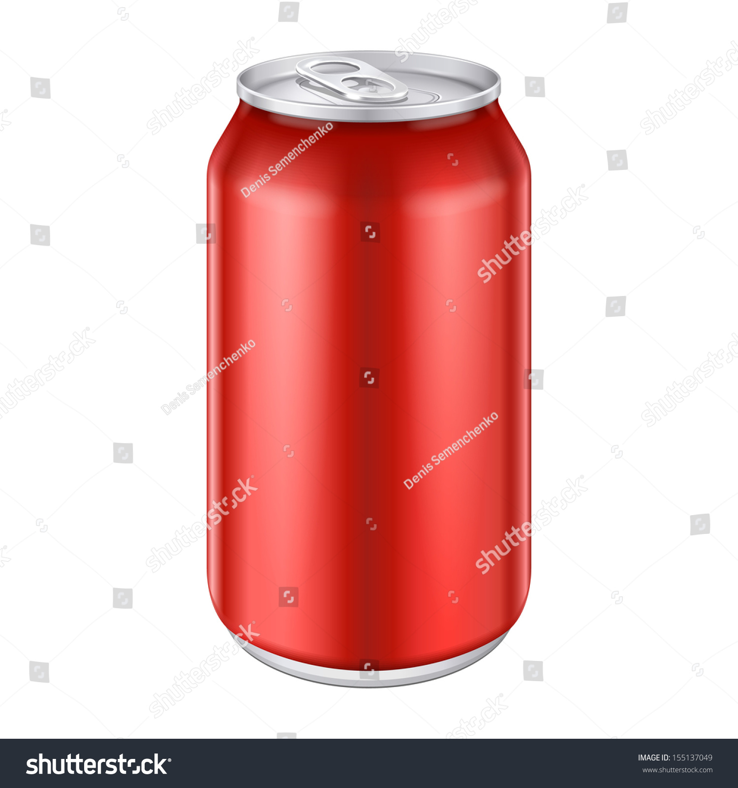 SVG of Red Metal Aluminum Beverage Drink Can 330ml, 500ml. Mockup Template Ready For Your Design. Isolated On White Background. Product Packing. Vector EPS10 Product Packing Vector EPS10 svg
