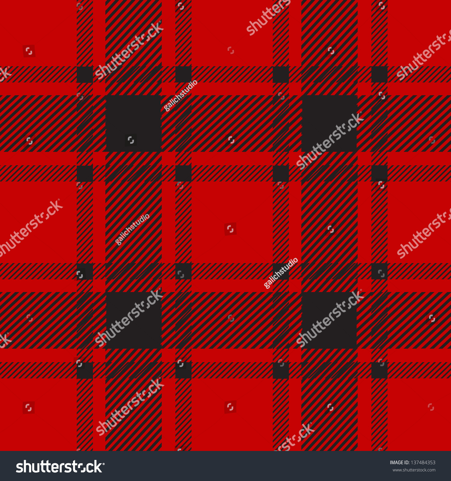 Red Plaid Pattern Background Stock Vector 137484353 - Shutterstock