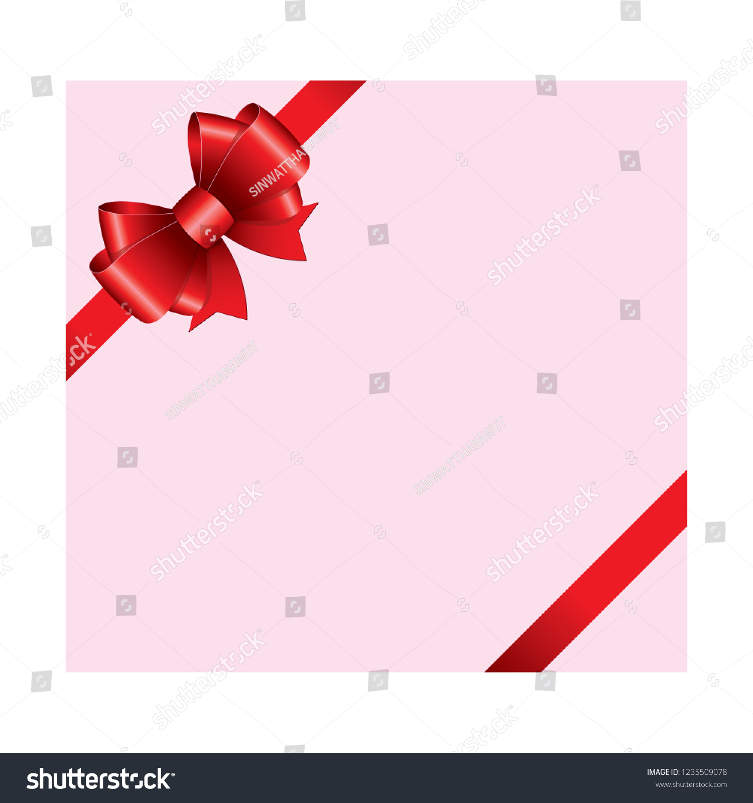 Red Ribbon Bow Icon Vector Illustrator Stock Vector Royalty Free