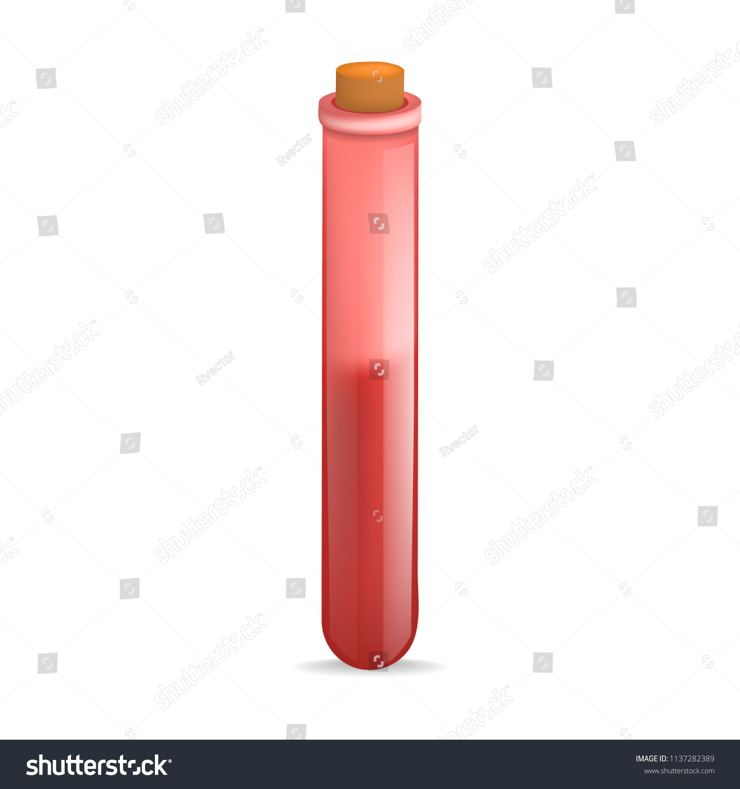 Download Red Test Tube Mockup Realistic Illustration Stock Vector Royalty Free 1137282389
