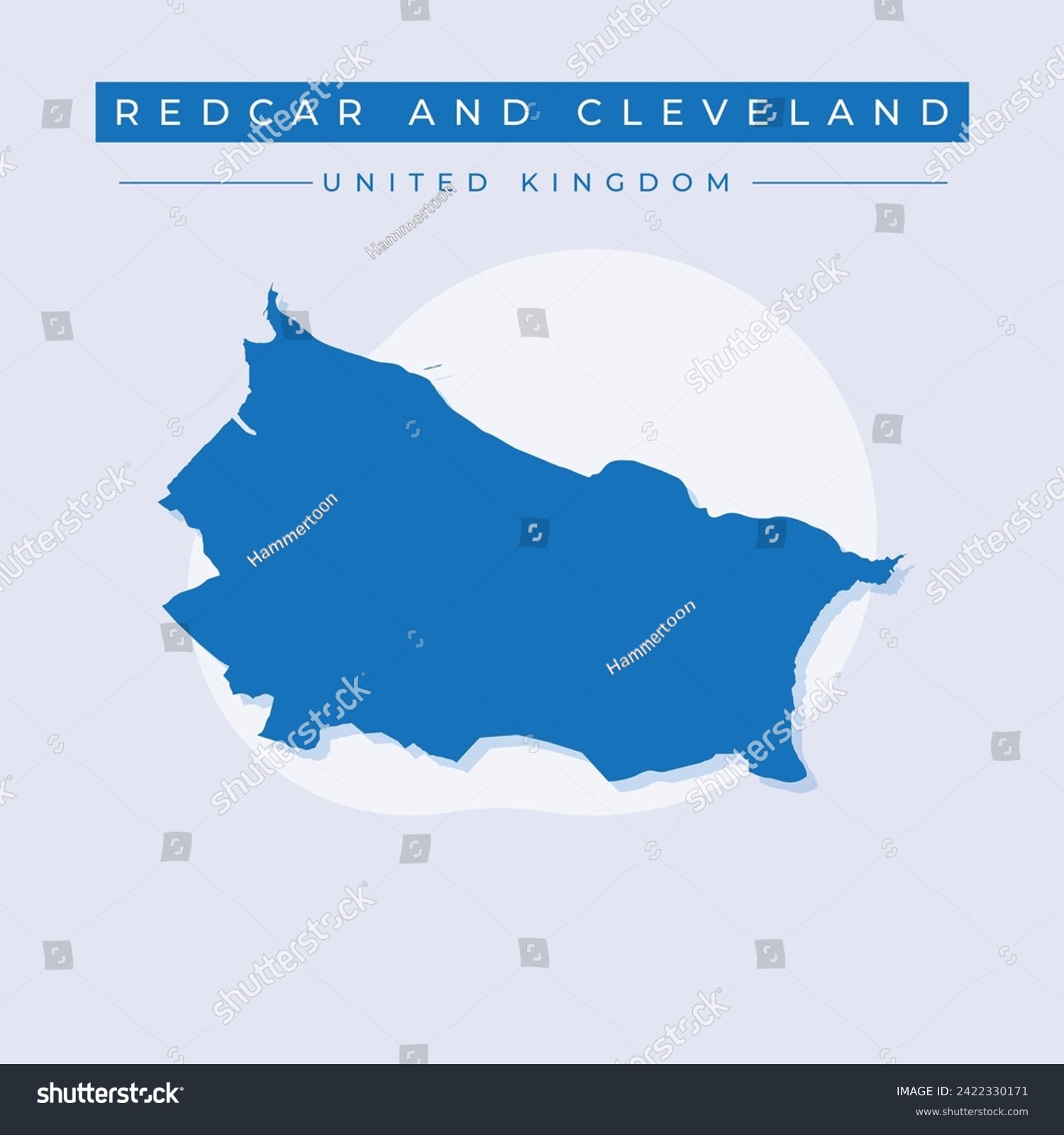 SVG of Redcar and Cleveland Borough with unitary authority status (United Kingdom of Great Britain and Northern Ireland, ceremonial county North Yorkshire, England) map vector illustration, scribble sketch svg