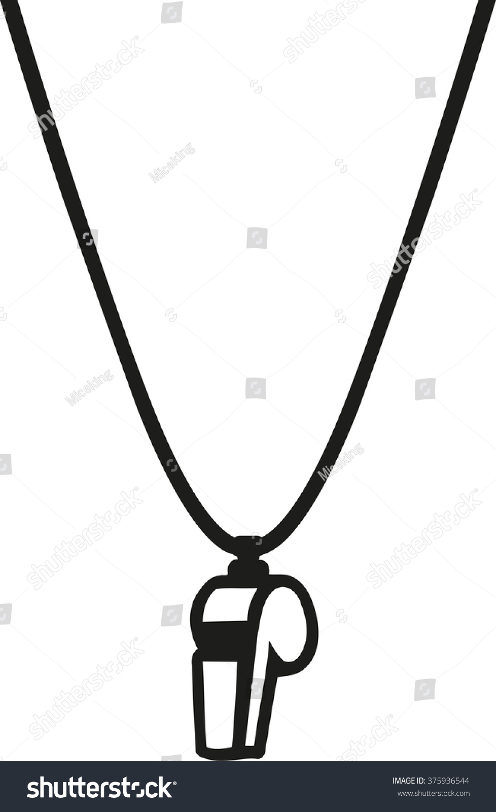 coach whistle necklace