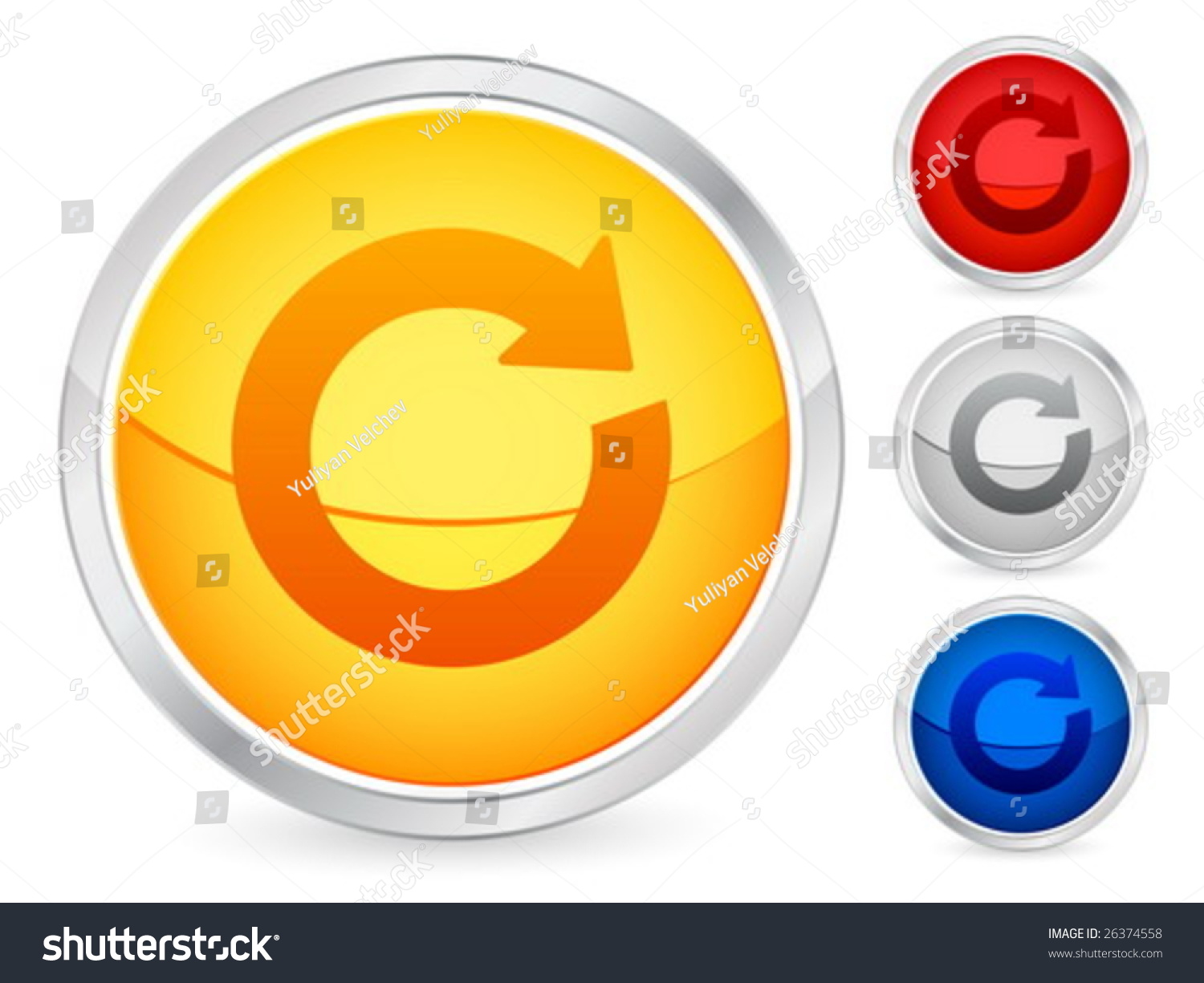 Refresh internet button set vector illustration 26374558 shutterstock