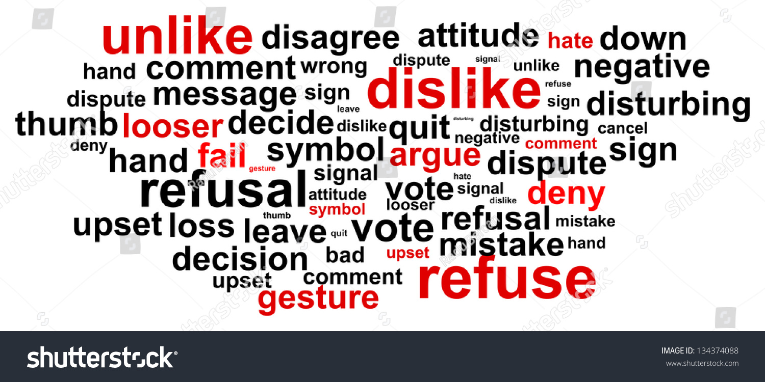 refuse-word-cloud-concept-stock-vector-royalty-free-134374088