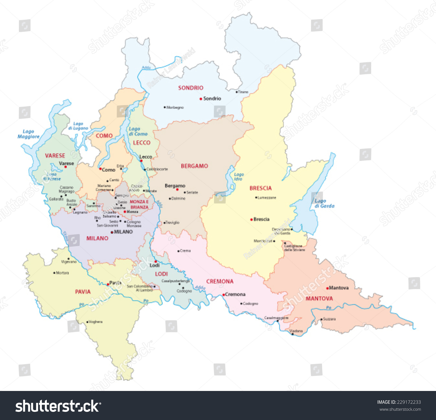 SVG of region lombardy map svg