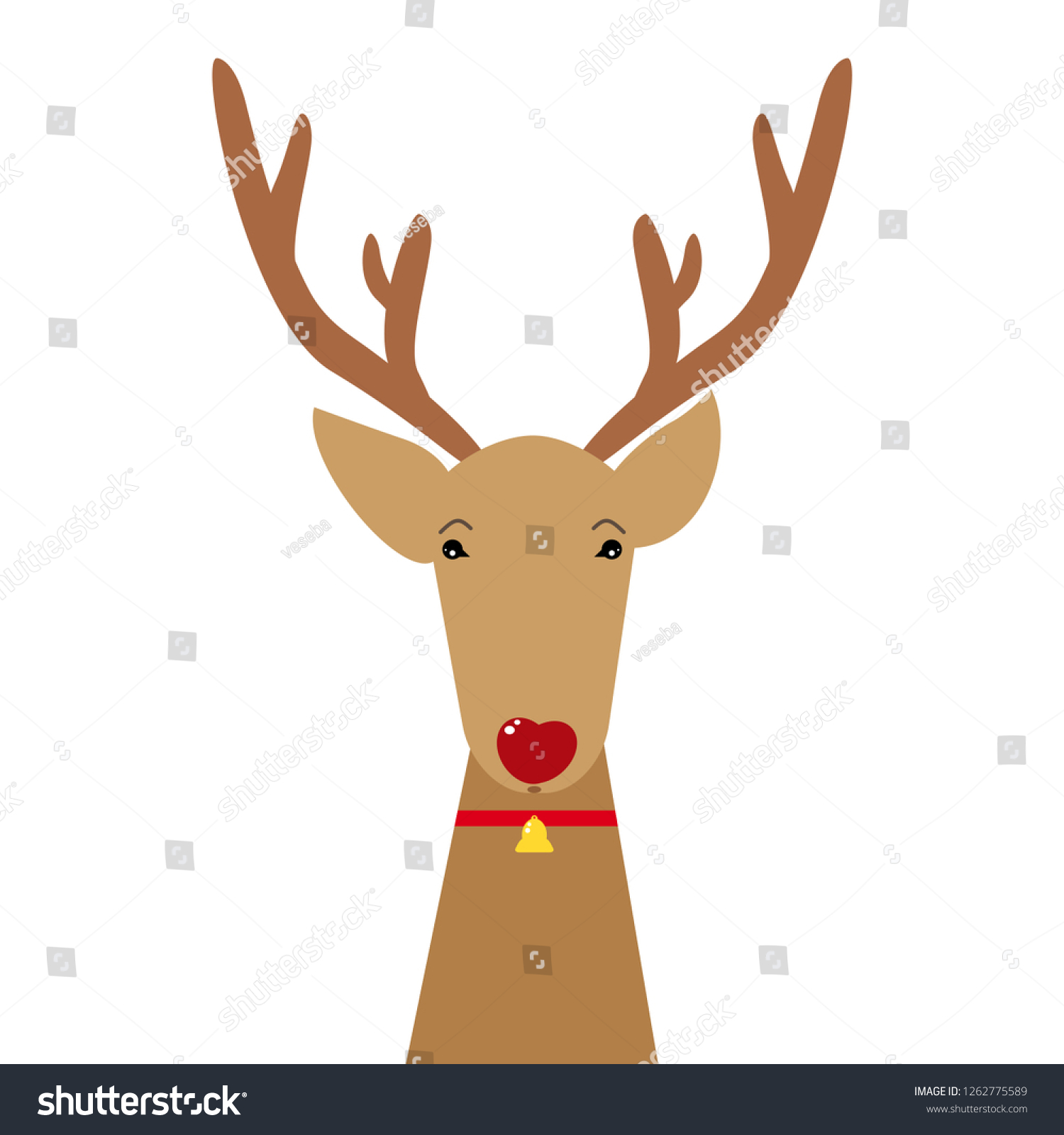 red nose deer