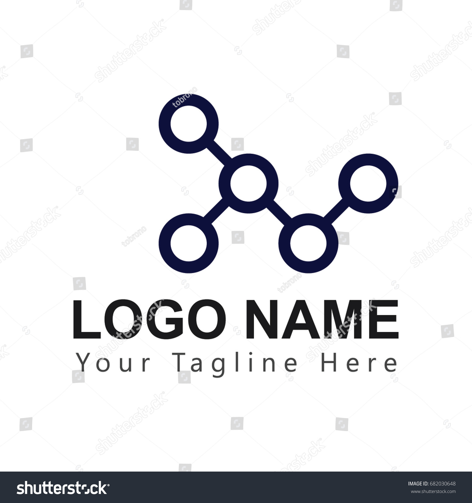 Relation Company Logo Vector Template Stock Vector (Royalty Free) 682030648