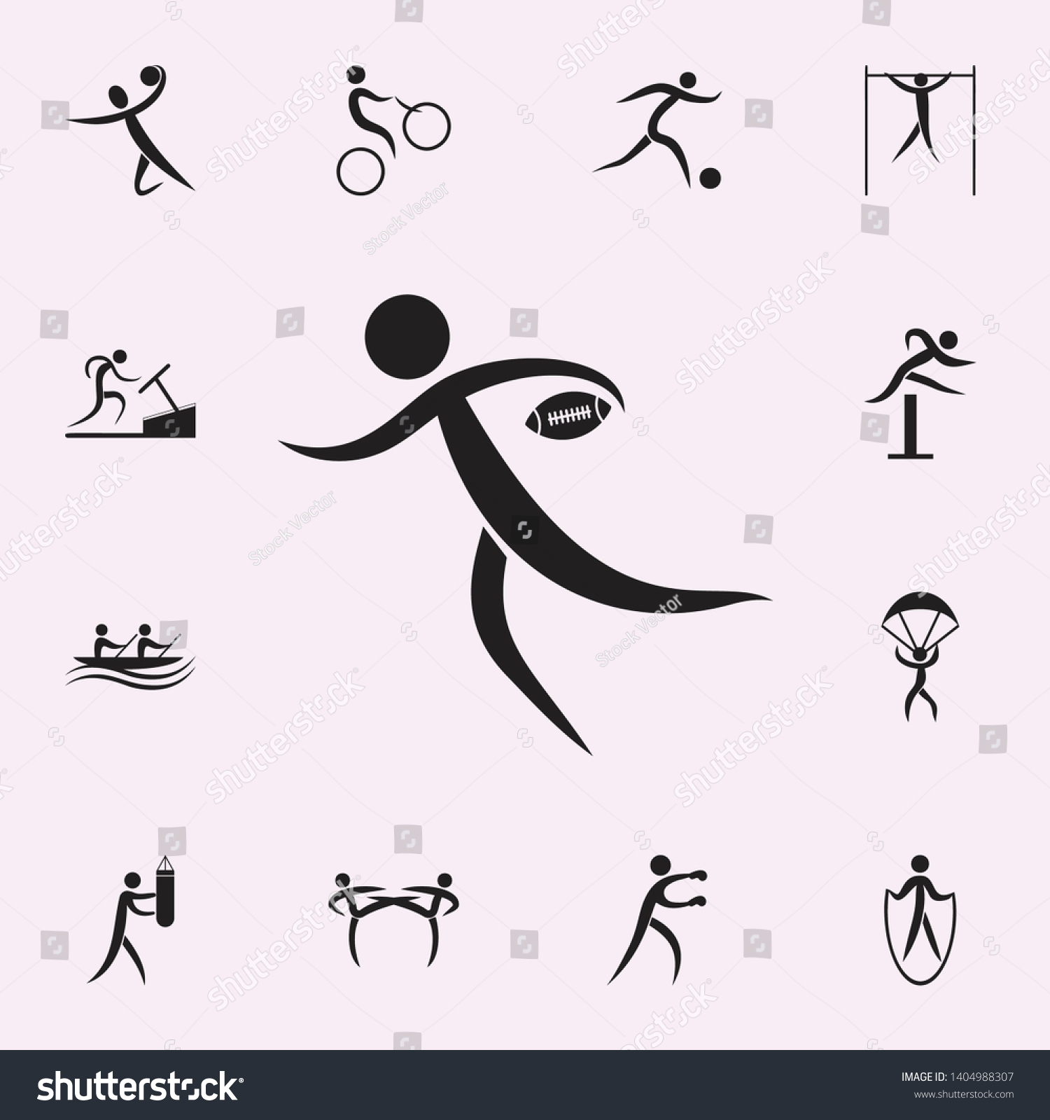 Relay Race Icon Elements Sportsman Icon Stock Vector Royalty Free