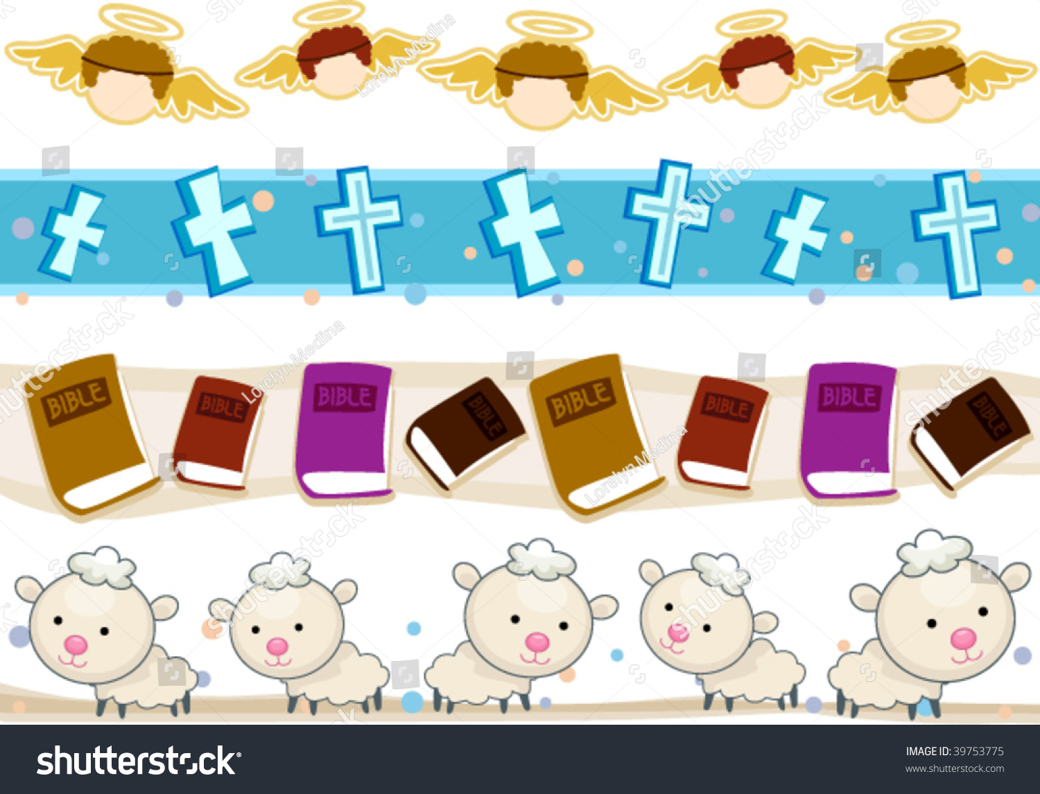 Religion Border Set Vector Stock Vector (Royalty Free) 39753775 ...