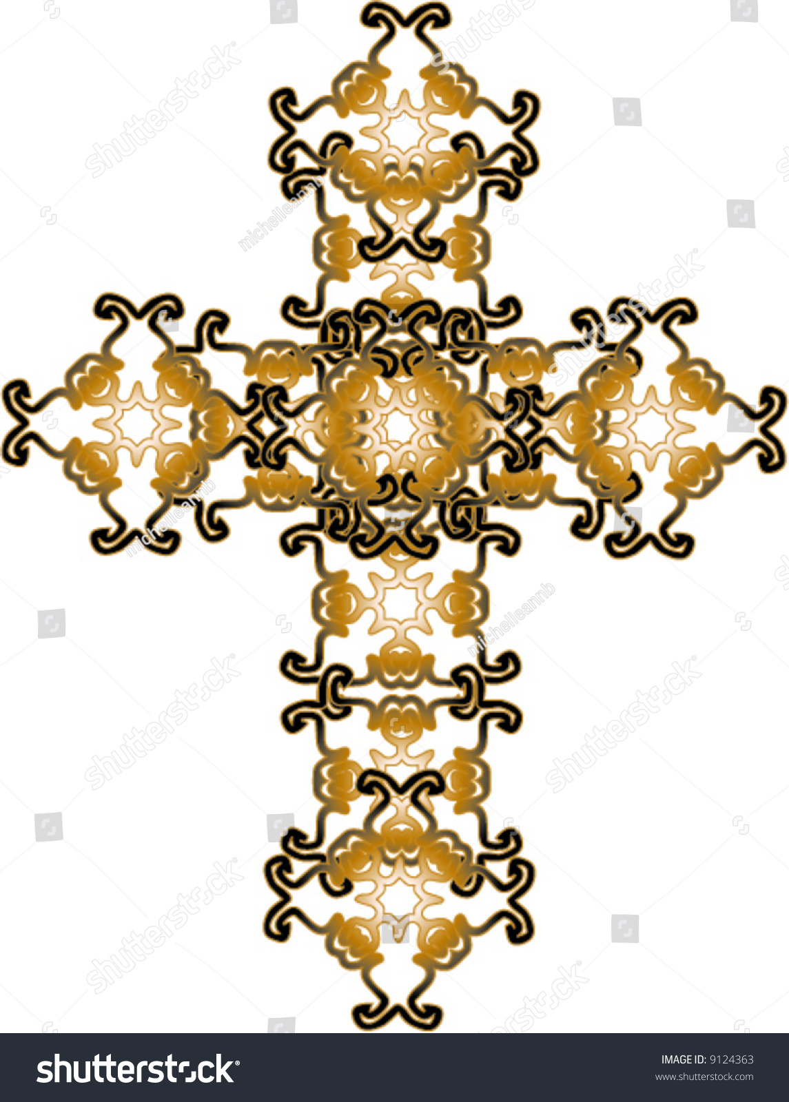 Religious Cross Icon For Web-Pages, Stationary And More Stock Vector ...