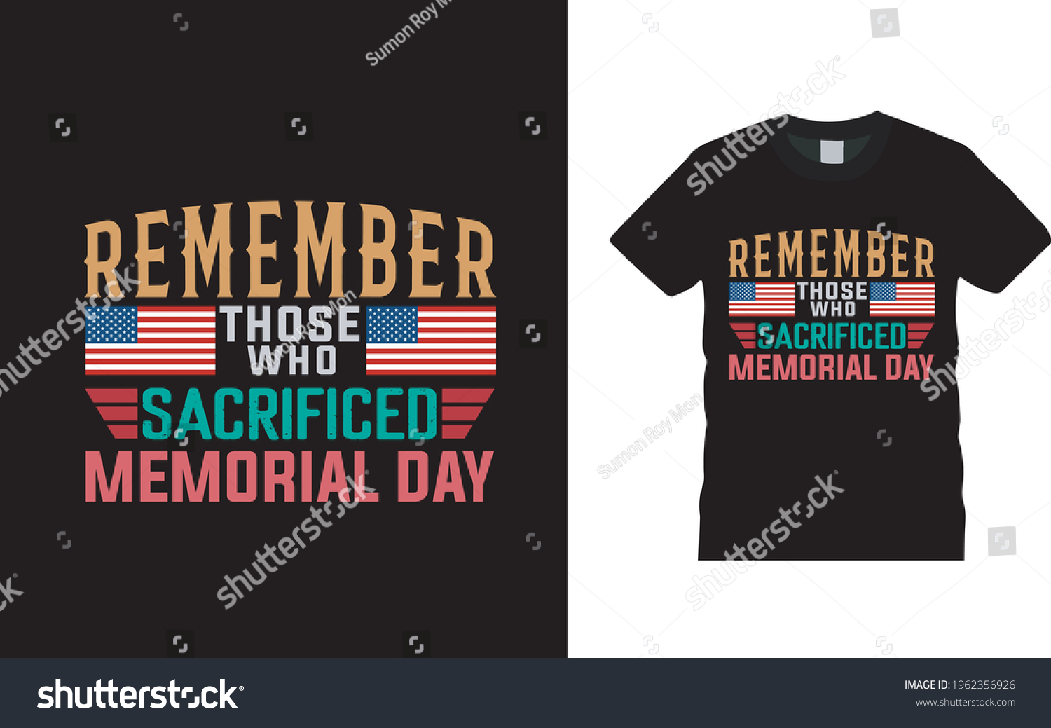 Remember Those Who Sacrificed Memorial Day Stock Vector Royalty Free 1962356926