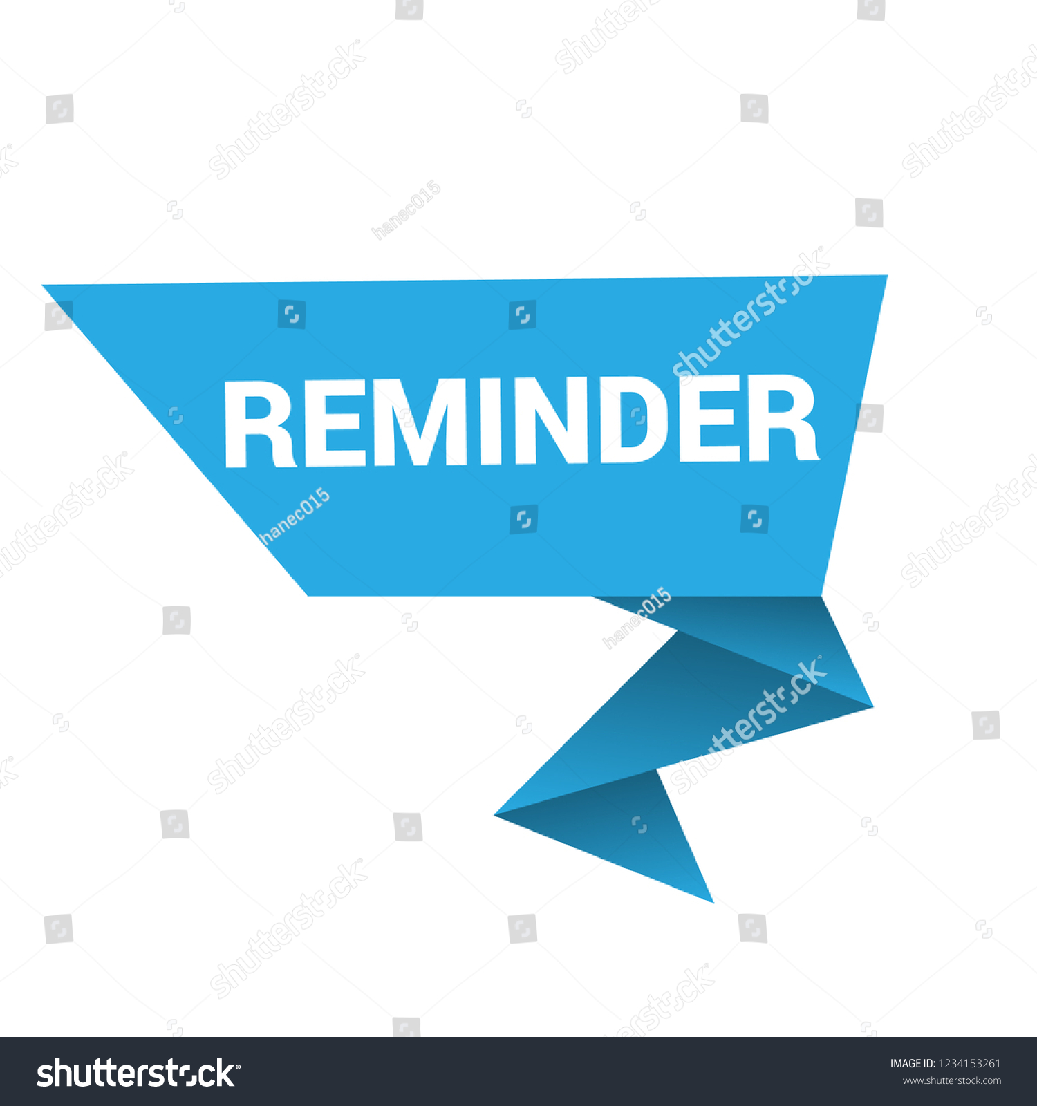 Reminder Signlabel Reminder Speech Bubble Reminder Stock Vector Royalty Free 1234153261