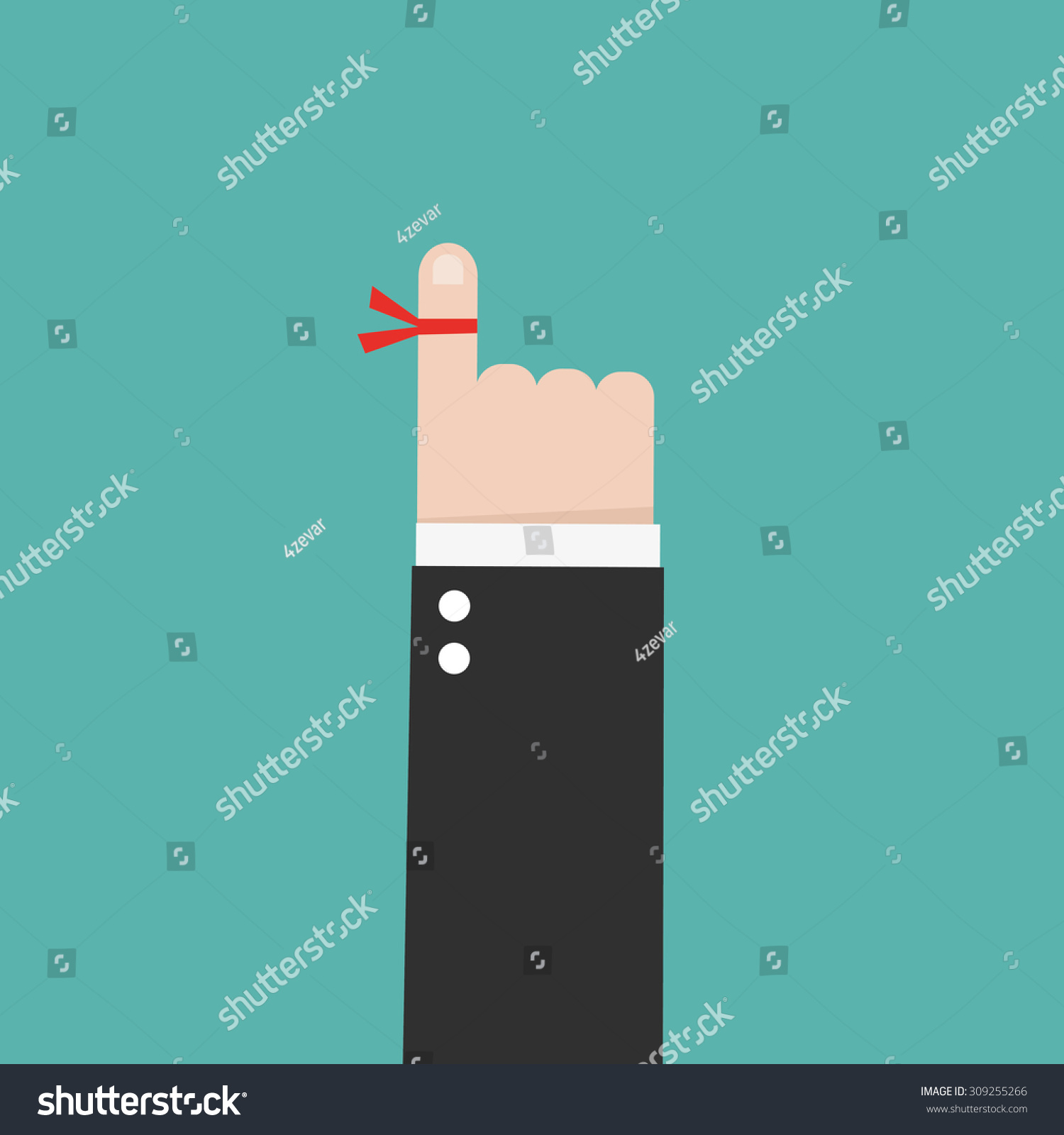 Reminder String Stock Vector (royalty Free) 309255266 