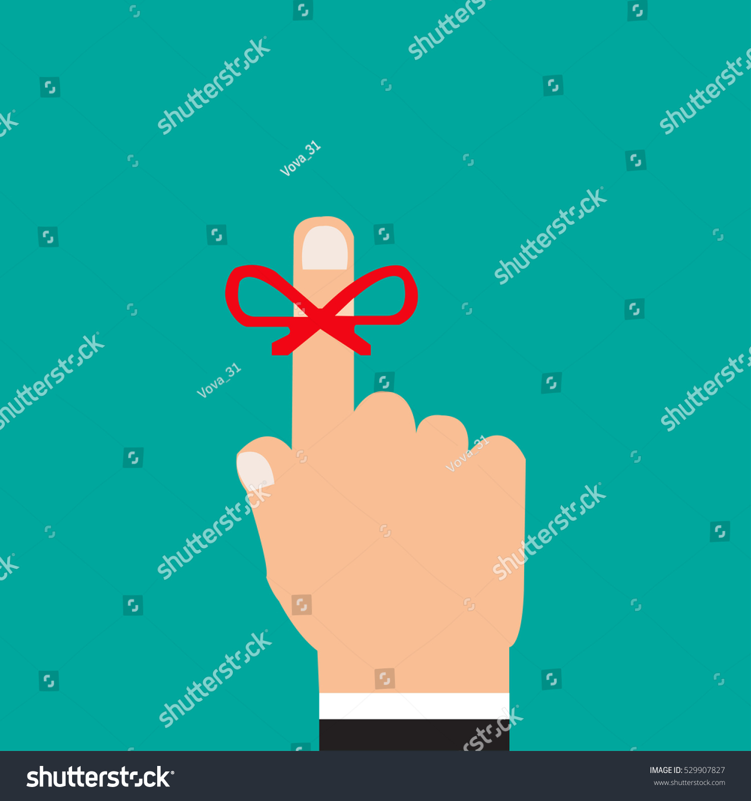 Reminder String Icon Stock Vector 529907827 : Shutterstock