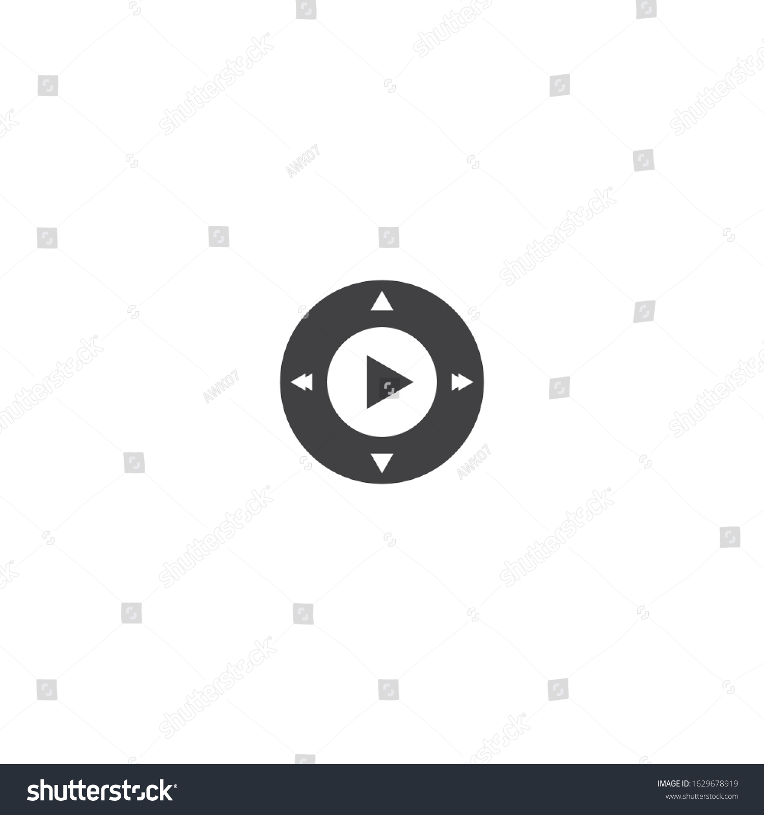 Remote Button Icon Vector Flat Design Stock Vector (Royalty Free ...