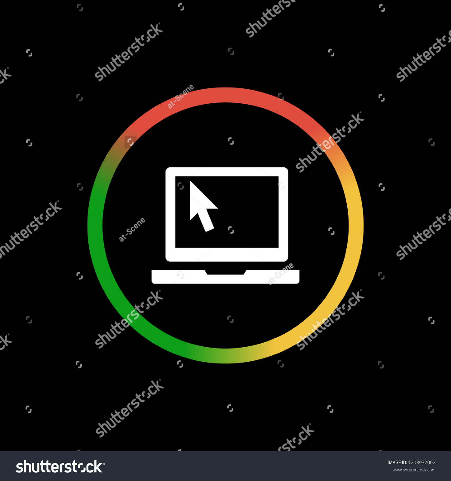 Remote Desktop App Icon Stock Vector (Royalty Free) 1203932002