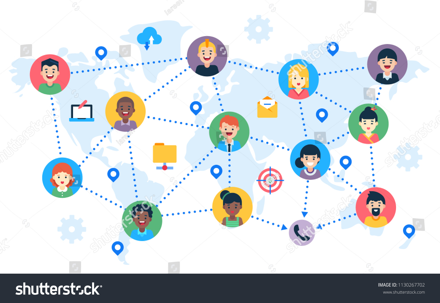 373 Remote teams world map Images, Stock Photos & Vectors | Shutterstock