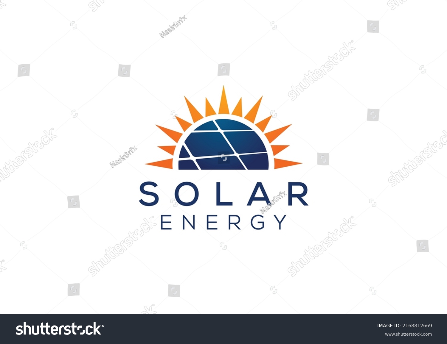 Renewable Sun Solar Penal Power Logo Stock Vector (Royalty Free ...