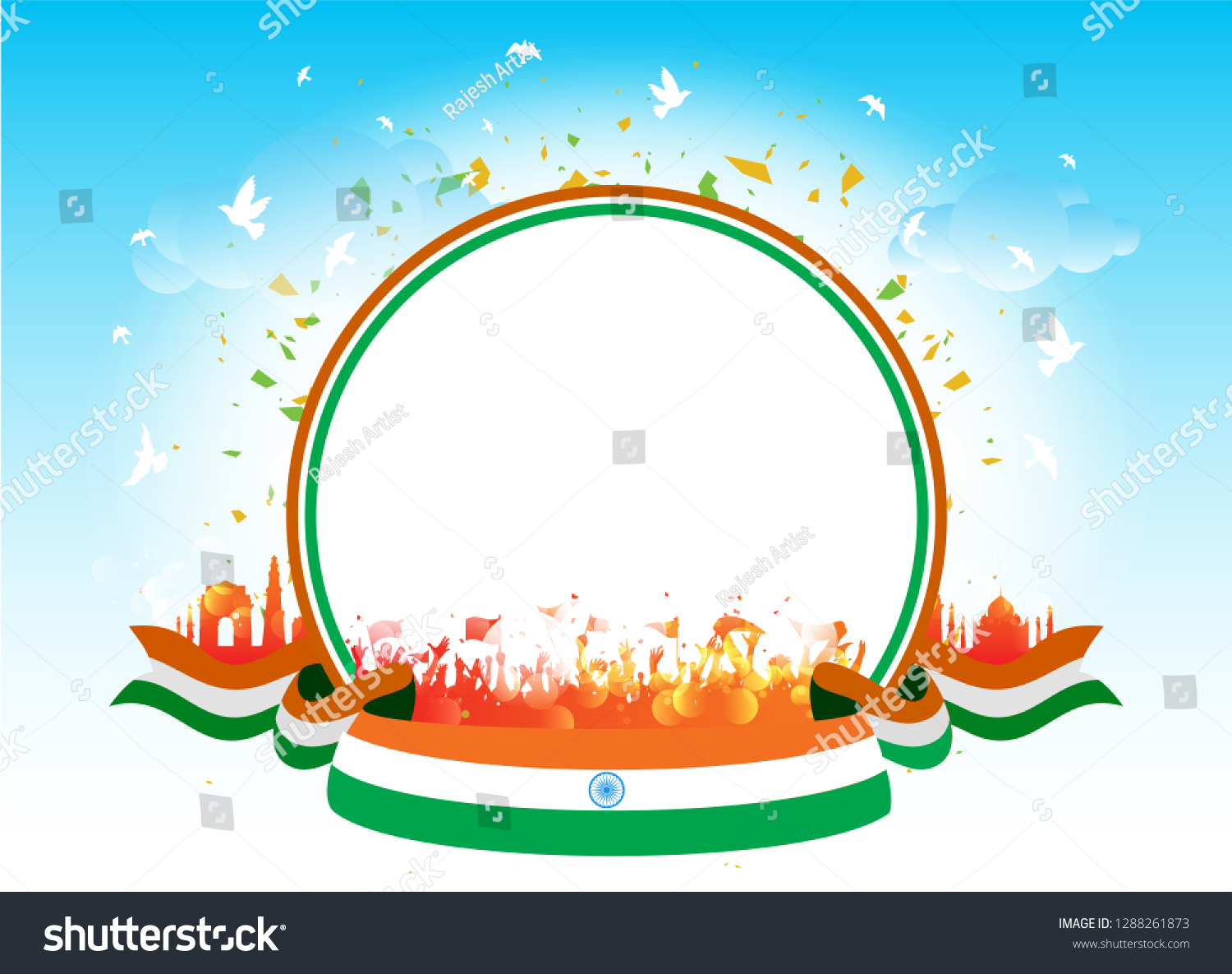 Republic Day India Background Celebration 26 Stock Vector (Royalty Free ...