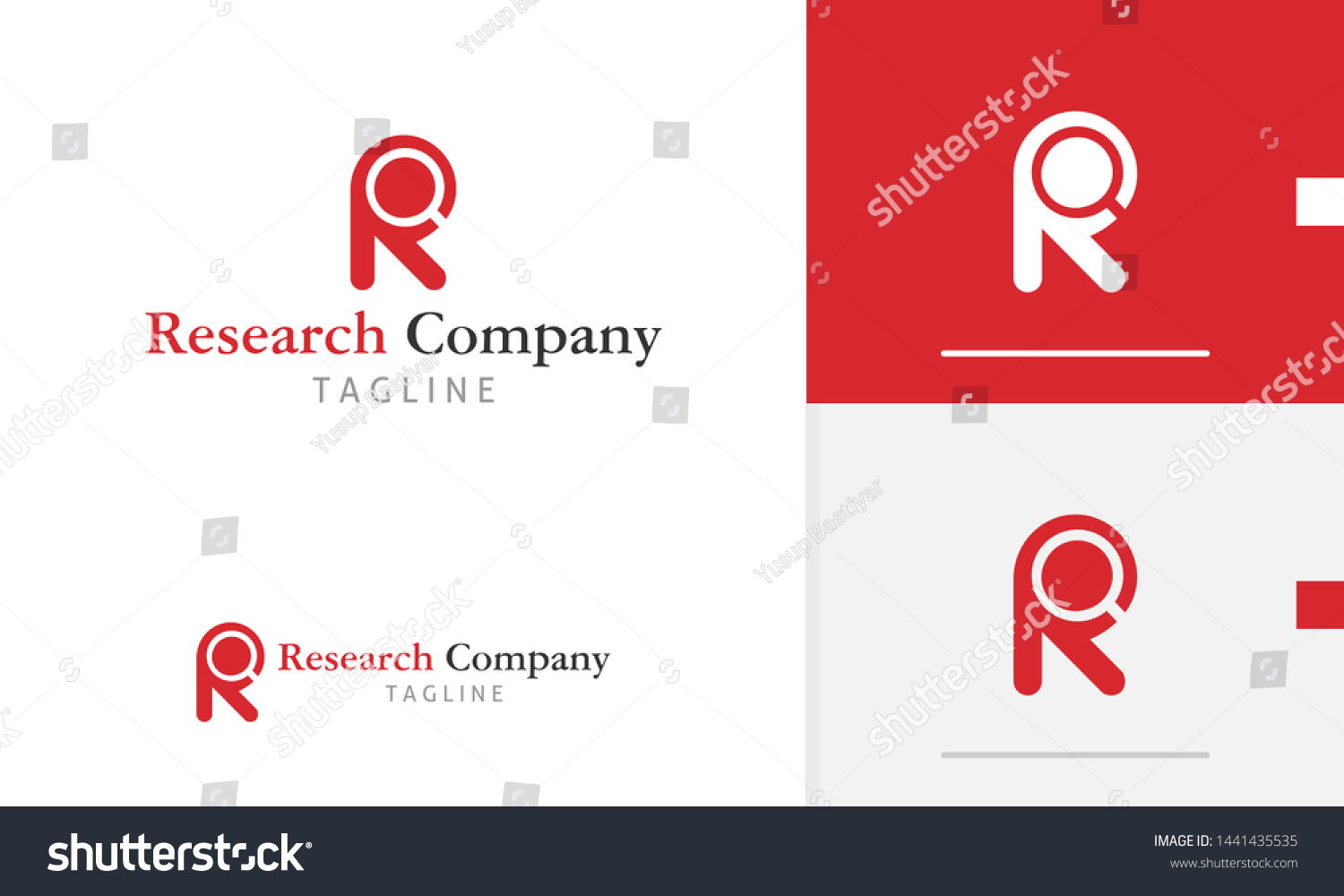 Research Logo Design Concept R Letter Stock Vector Royalty Free