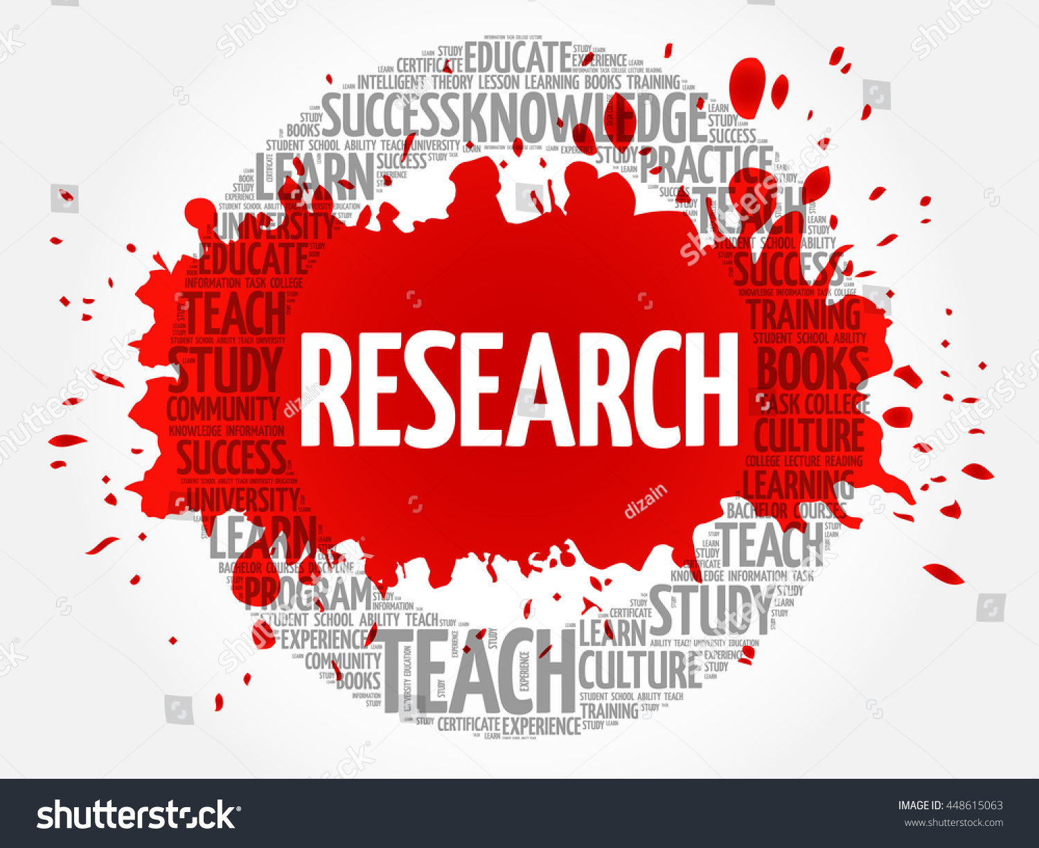 research-word-cloud-collage-education-concept-stock-vector-royalty