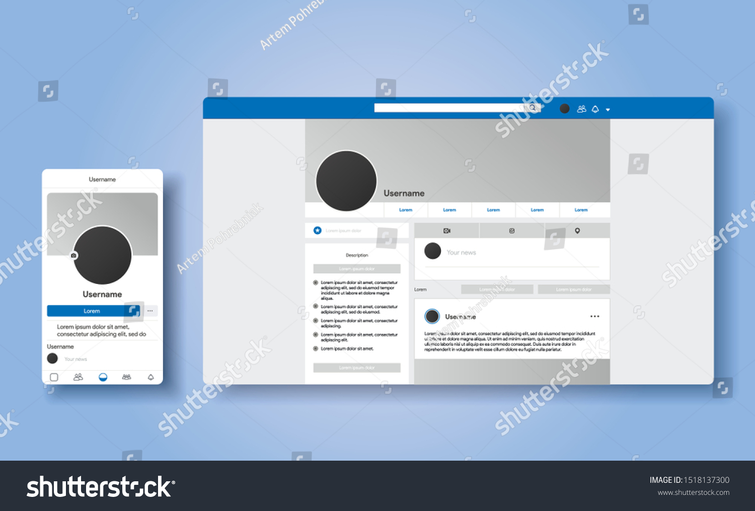 Responsive Profile Page Design Inspired By Stokovye Izobrazheniya V Hd I Milliony Drugih Stokovyh Fotografij Illyustracij I Vektornyh Izobrazhenij Bez Licenzionnyh Platezhej V Kollekcii Shutterstock Ezhednevno Dobavlyayutsya Tysyachi