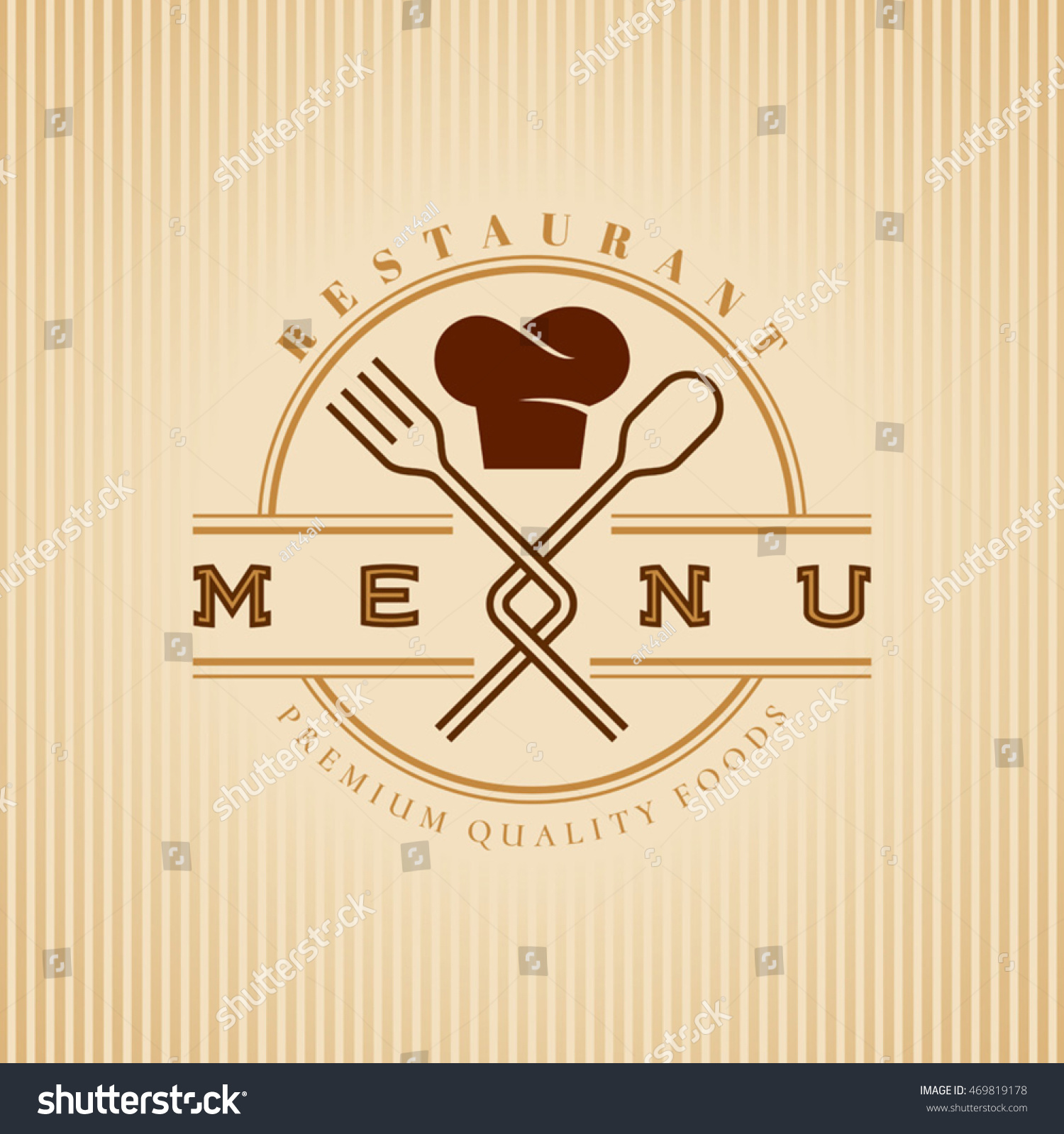 Restaurant Menu Card Design Template Creative Stock Vector Royalty Free