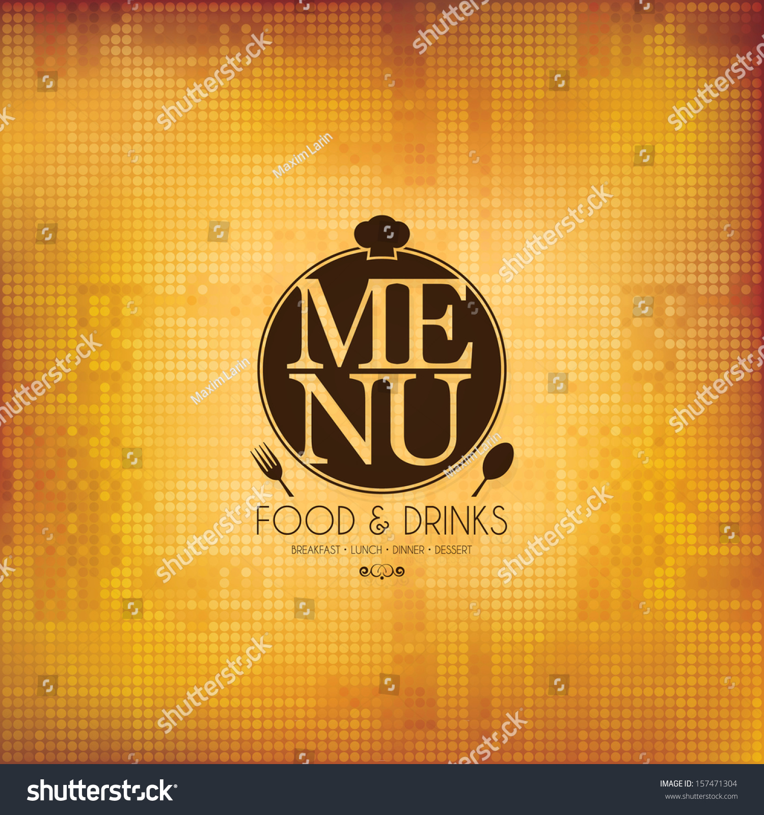 Restaurant Menu Design Stock Vector (Royalty Free) 157471304 | Shutterstock