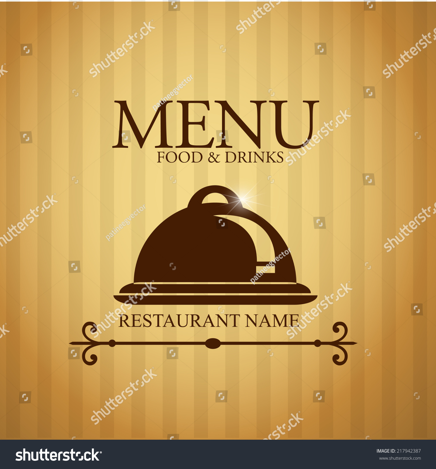 Restaurant Menu Design Stock Vector Royalty Free 217942387 Shutterstock 2083